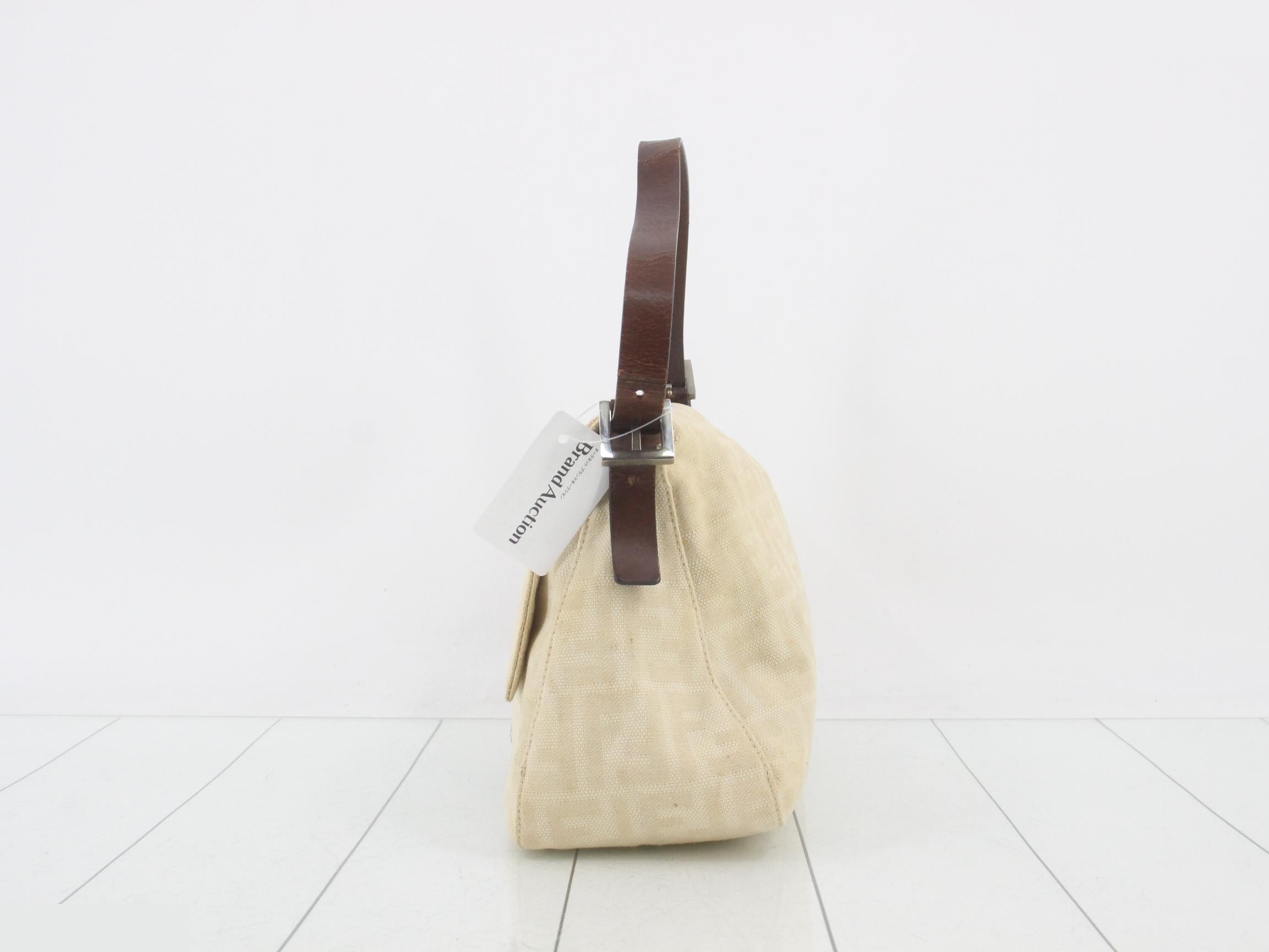 Zucca pattern F Mamma Bucket Baguette Shoulder Bag Zucca Handbag — view 3