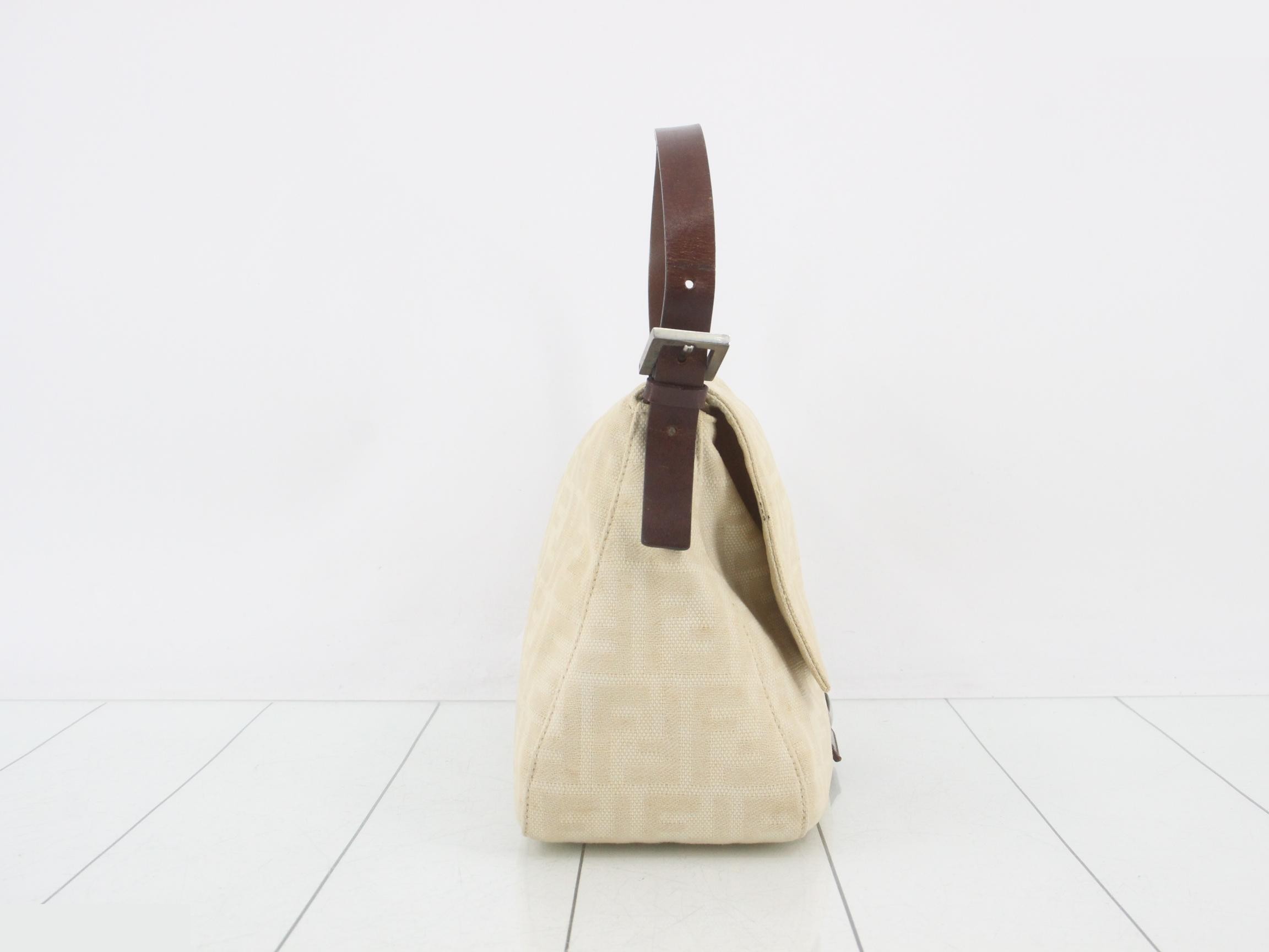 Zucca pattern F Mamma Bucket Baguette Shoulder Bag Zucca Handbag — view 4