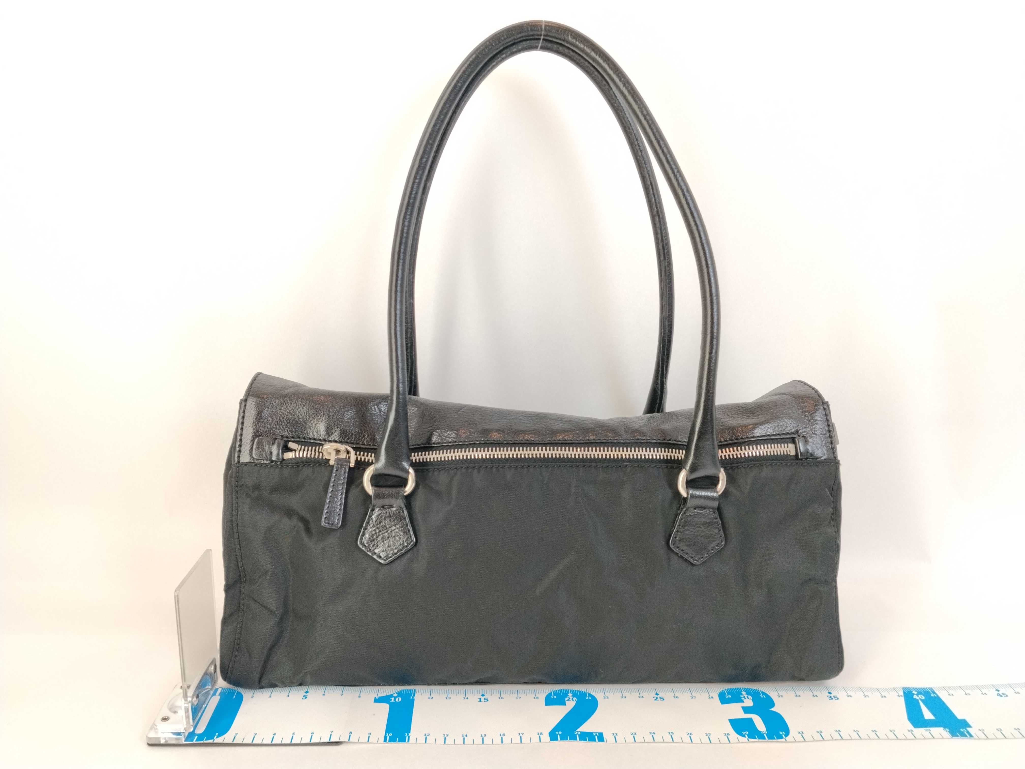 Nylon Prada BR1323 Handbag Push Lock Tessuto Nylon x Buffalo Handbag — view 2
