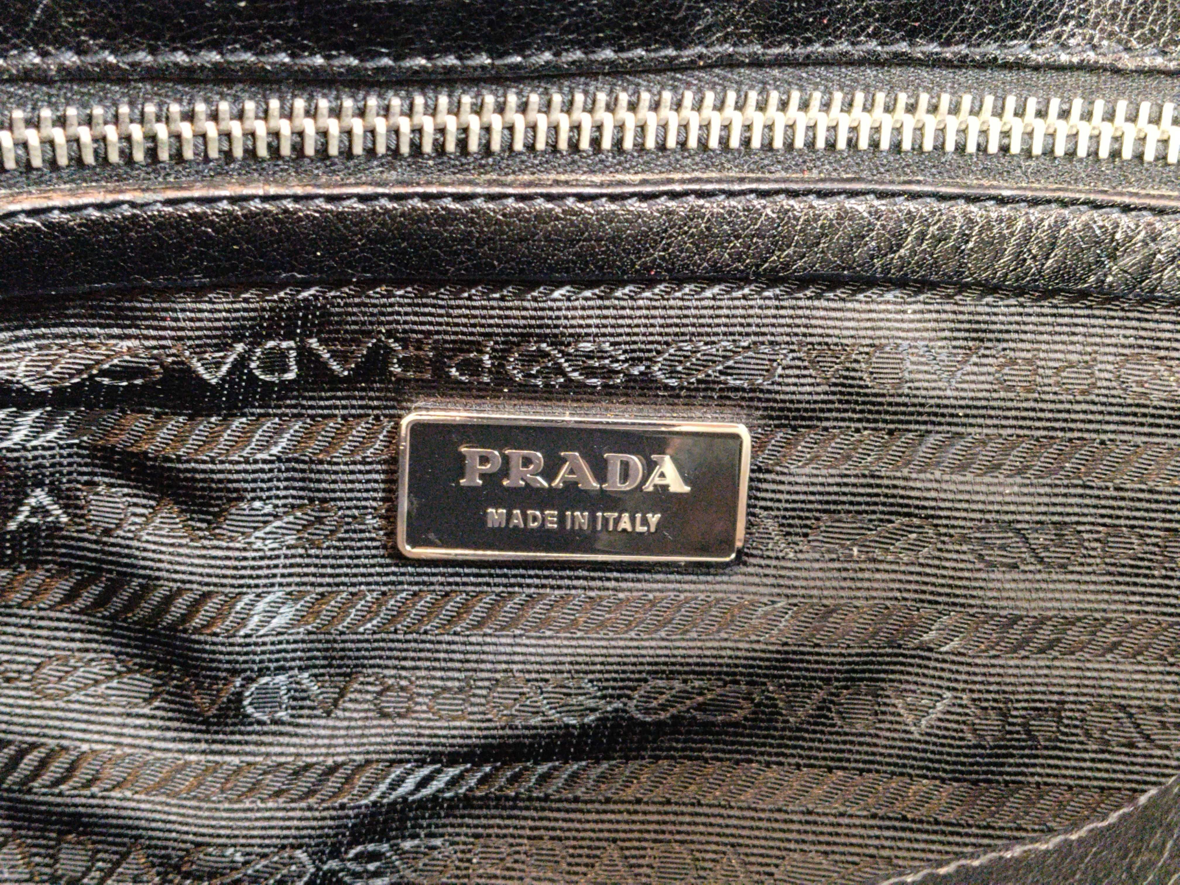 Nylon Prada BR1323 Handbag Push Lock Tessuto Nylon x Buffalo Handbag — view 11
