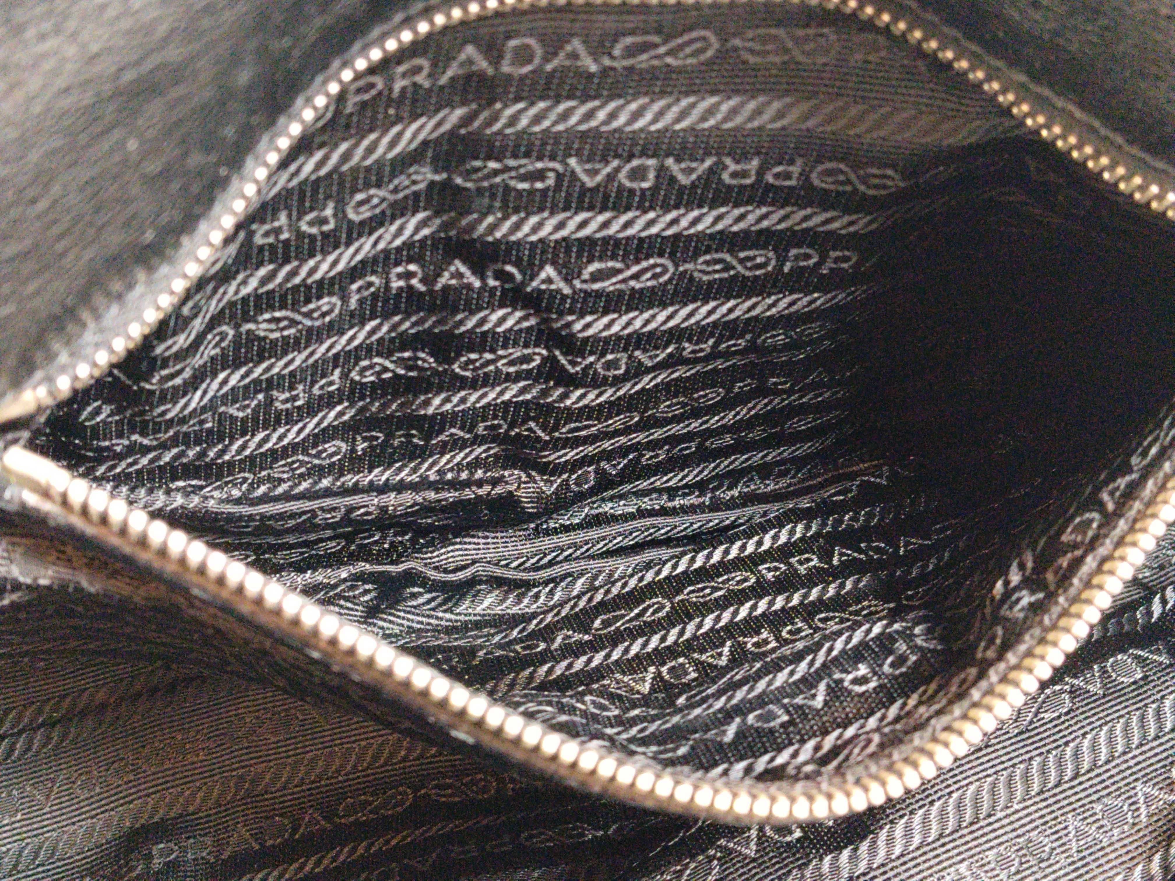 Nylon Prada BR1323 Handbag Push Lock Tessuto Nylon x Buffalo Handbag — view 12