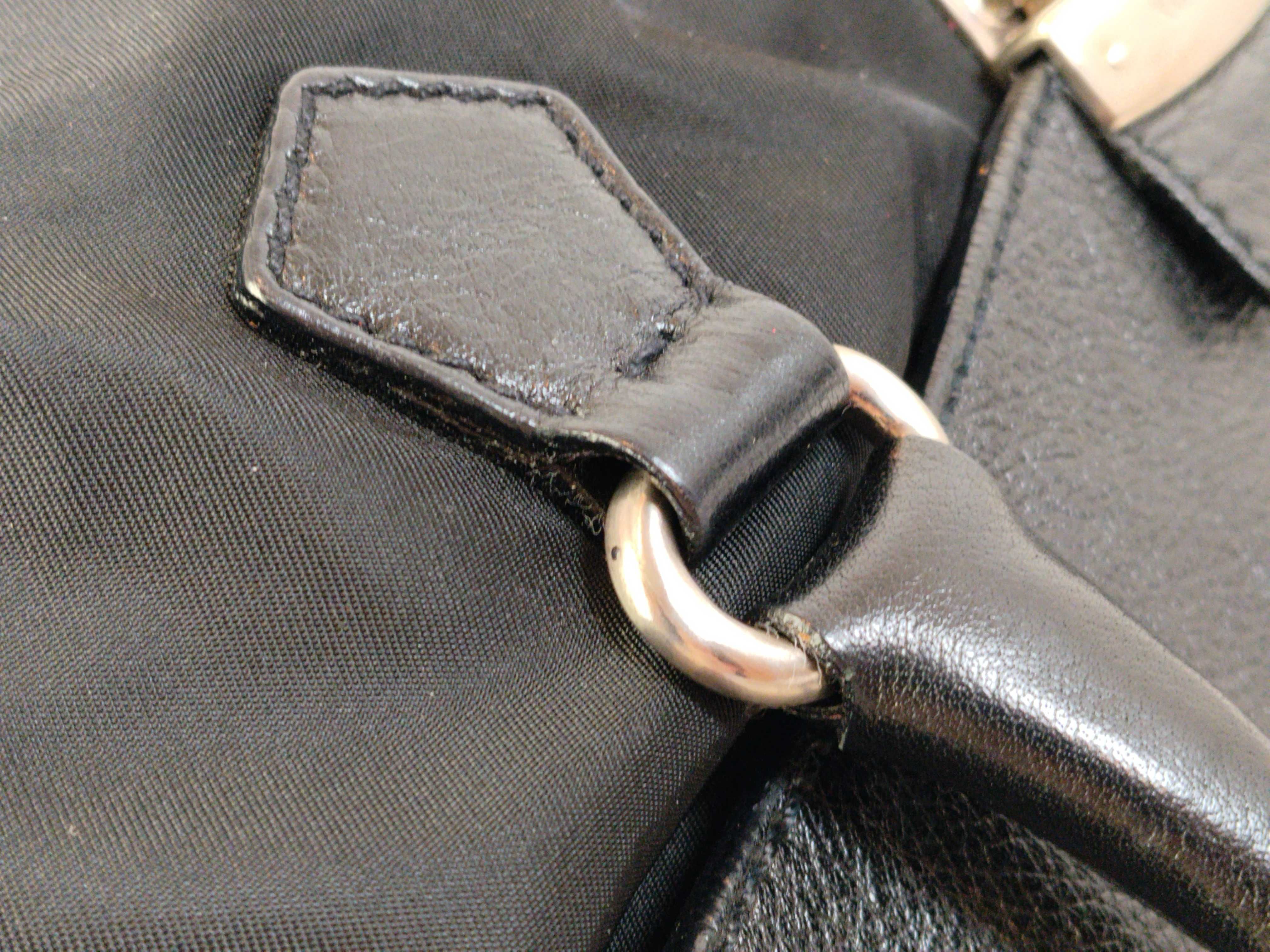 Nylon Prada BR1323 Handbag Push Lock Tessuto Nylon x Buffalo Handbag — view 6
