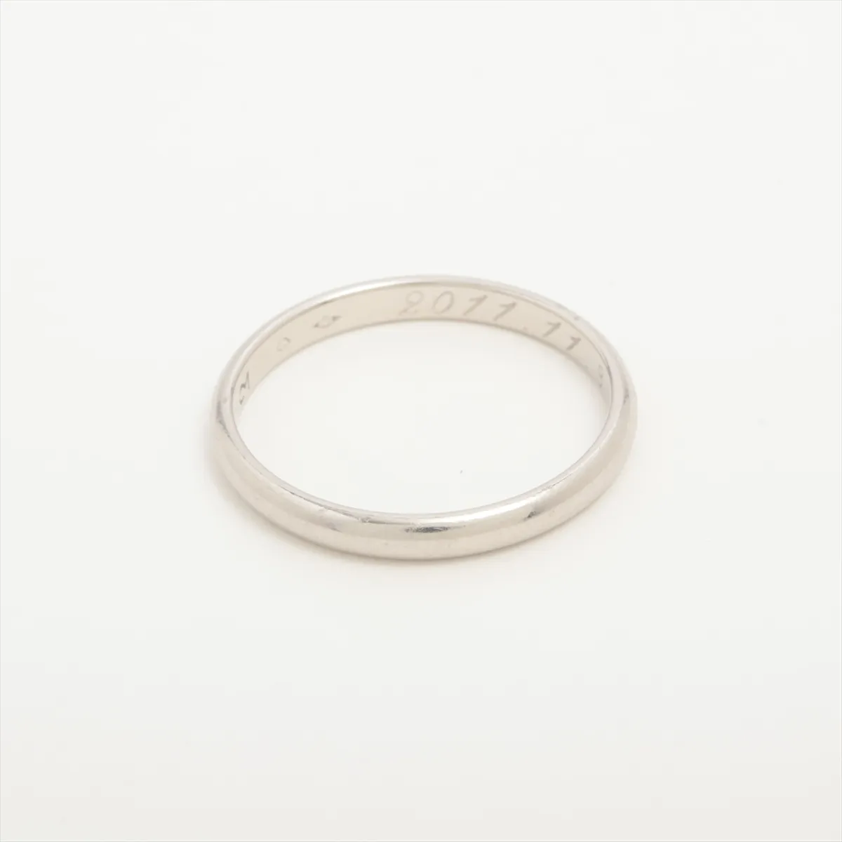 Wedding Ring Pt950 3.5g 57 Initial SE7721 B4012557 — view 2