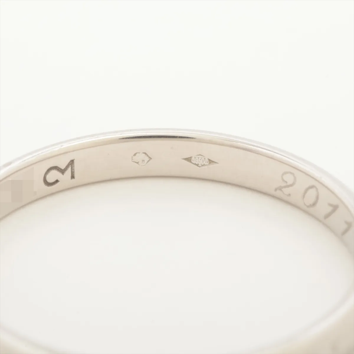 Wedding Ring Pt950 3.5g 57 Initial SE7721 B4012557 — view 4