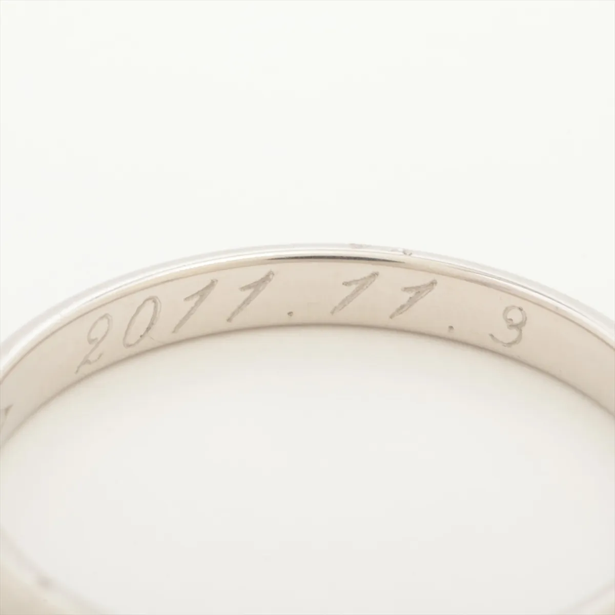 Wedding Ring Pt950 3.5g 57 Initial SE7721 B4012557 — view 5