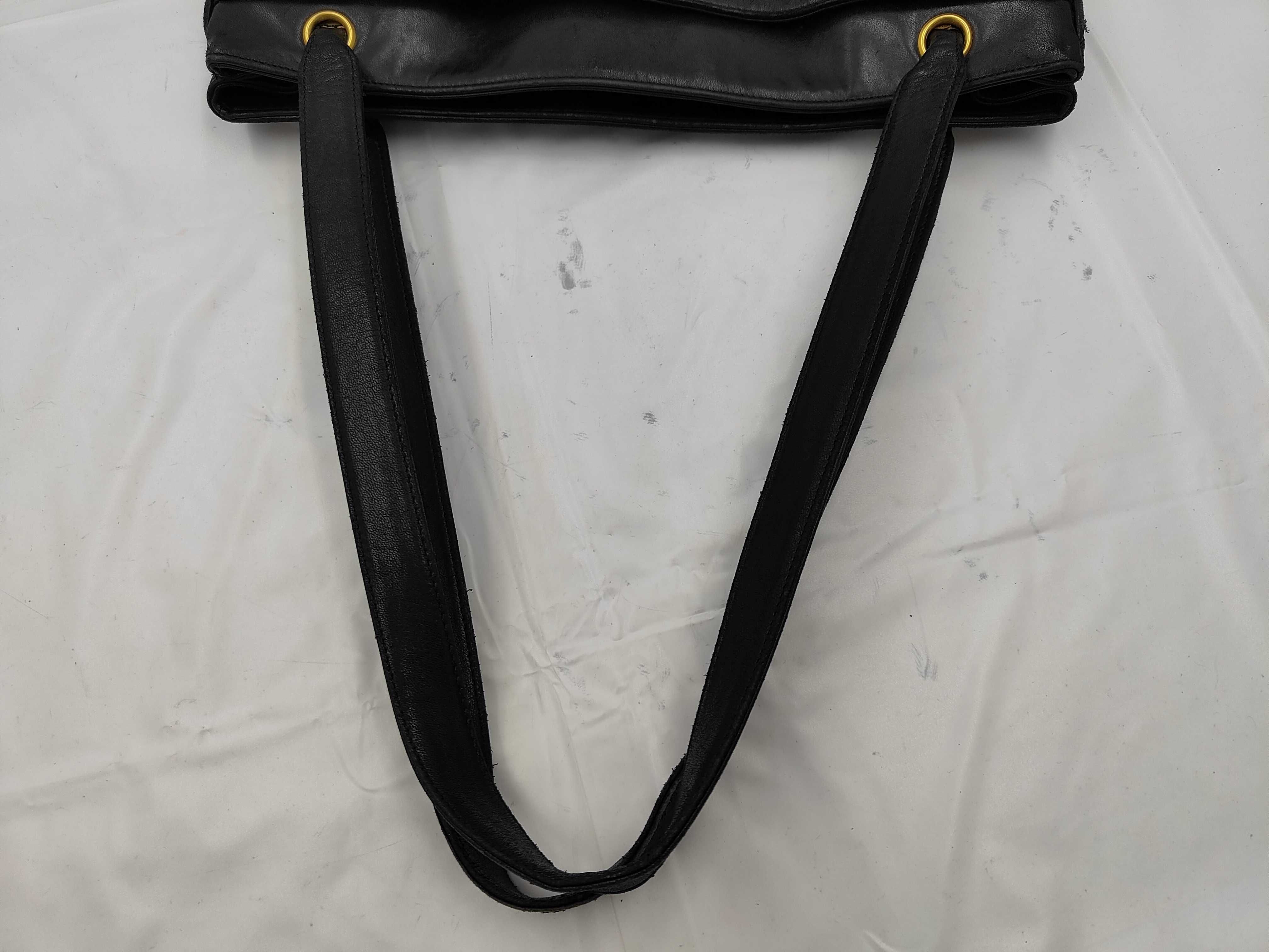 Coco Mark Lambskin Tote Bag with Studs, Black with Gold Hardware, Serial Number 2789773 — view 3