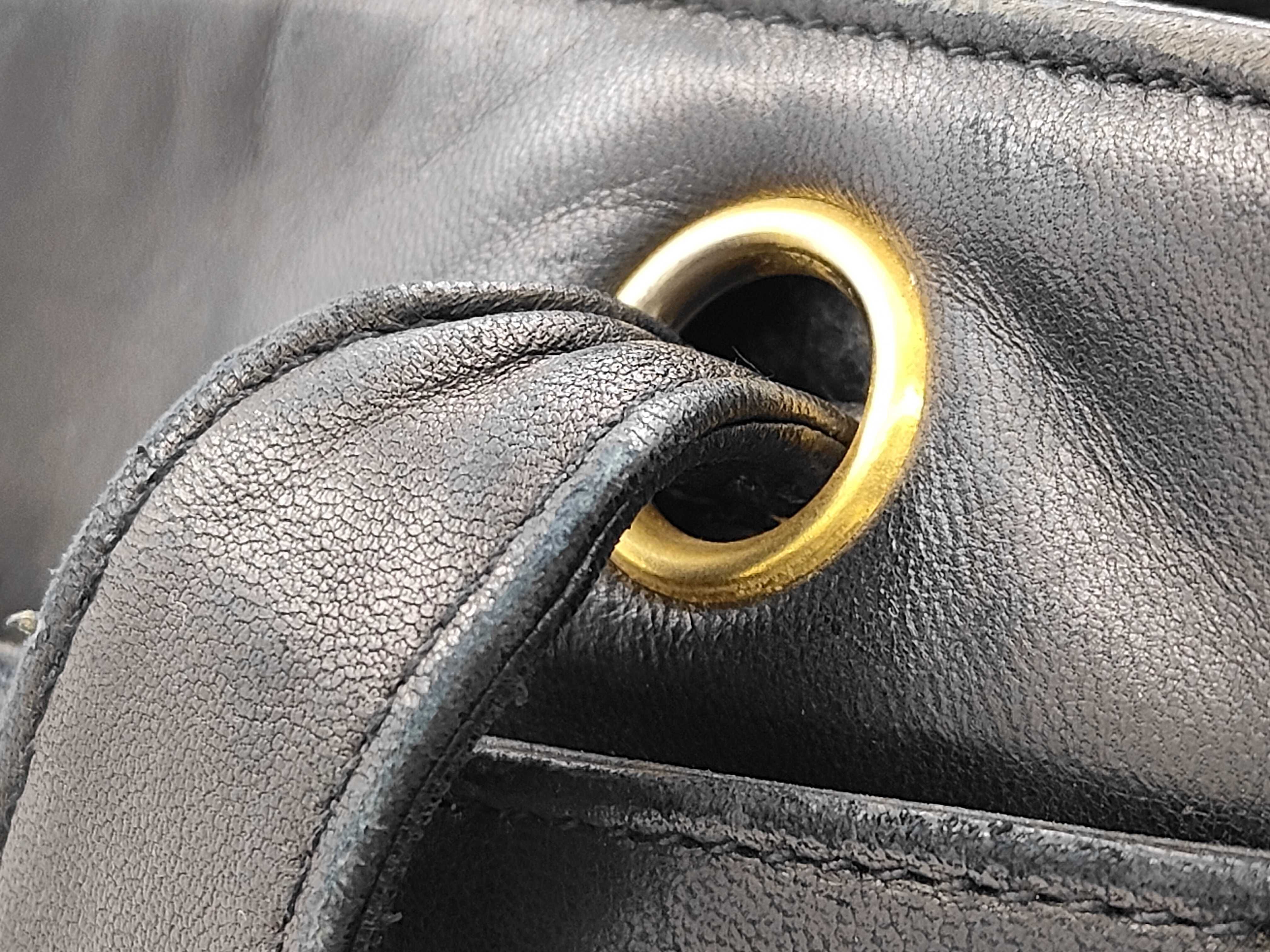 Coco Mark Lambskin Tote Bag with Studs, Black with Gold Hardware, Serial Number 2789773 — view 5