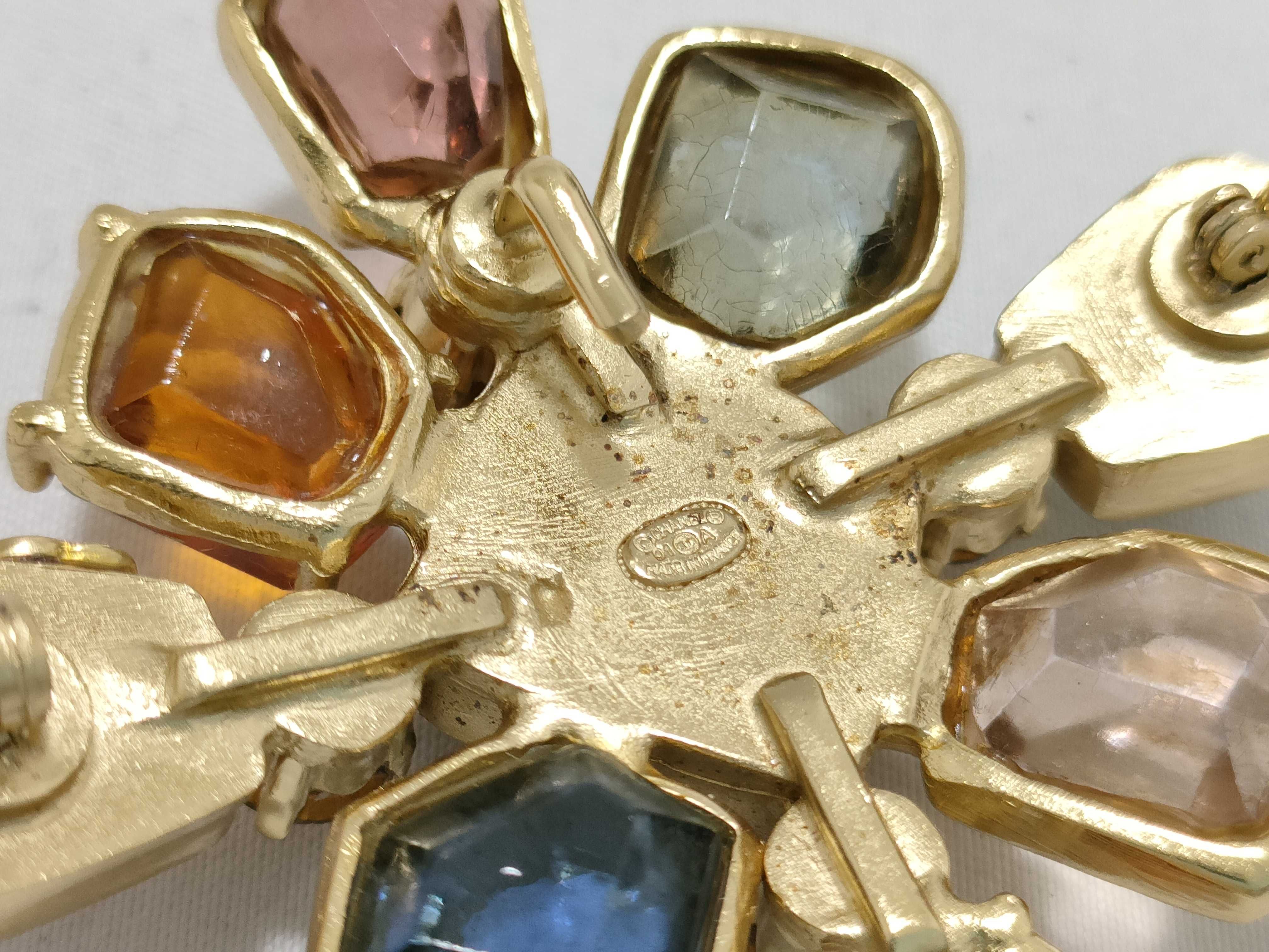 Coco Mark Color Stone Brooch 01A Brooch — view 4