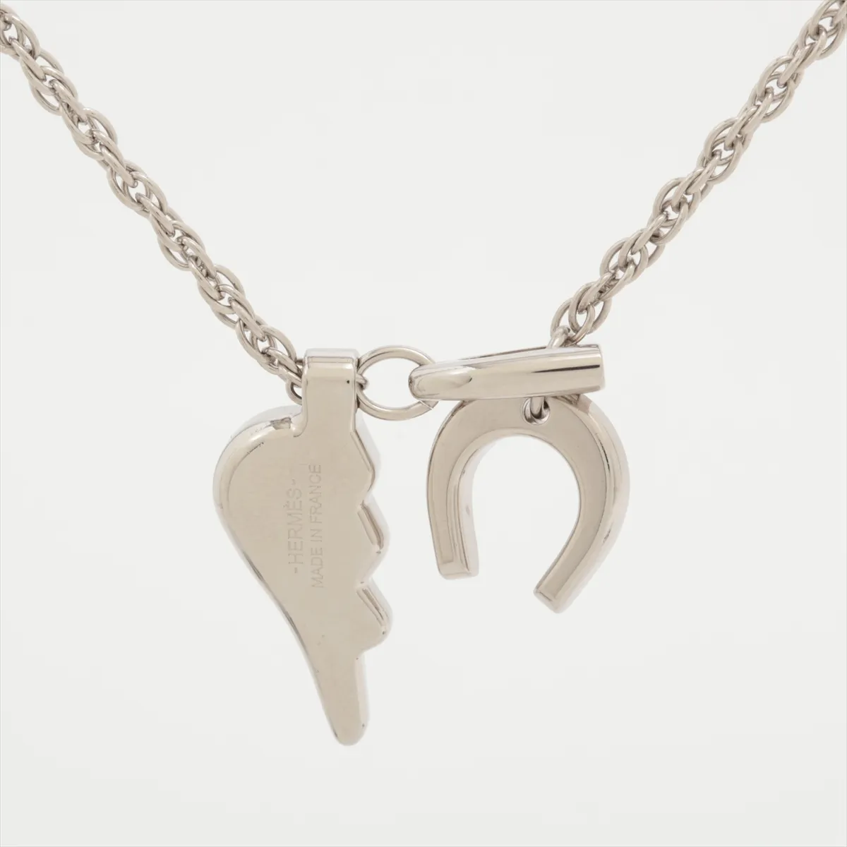 Bon Voyage Necklace Buffalo Horn x GP Silver Thread Dull — view 2