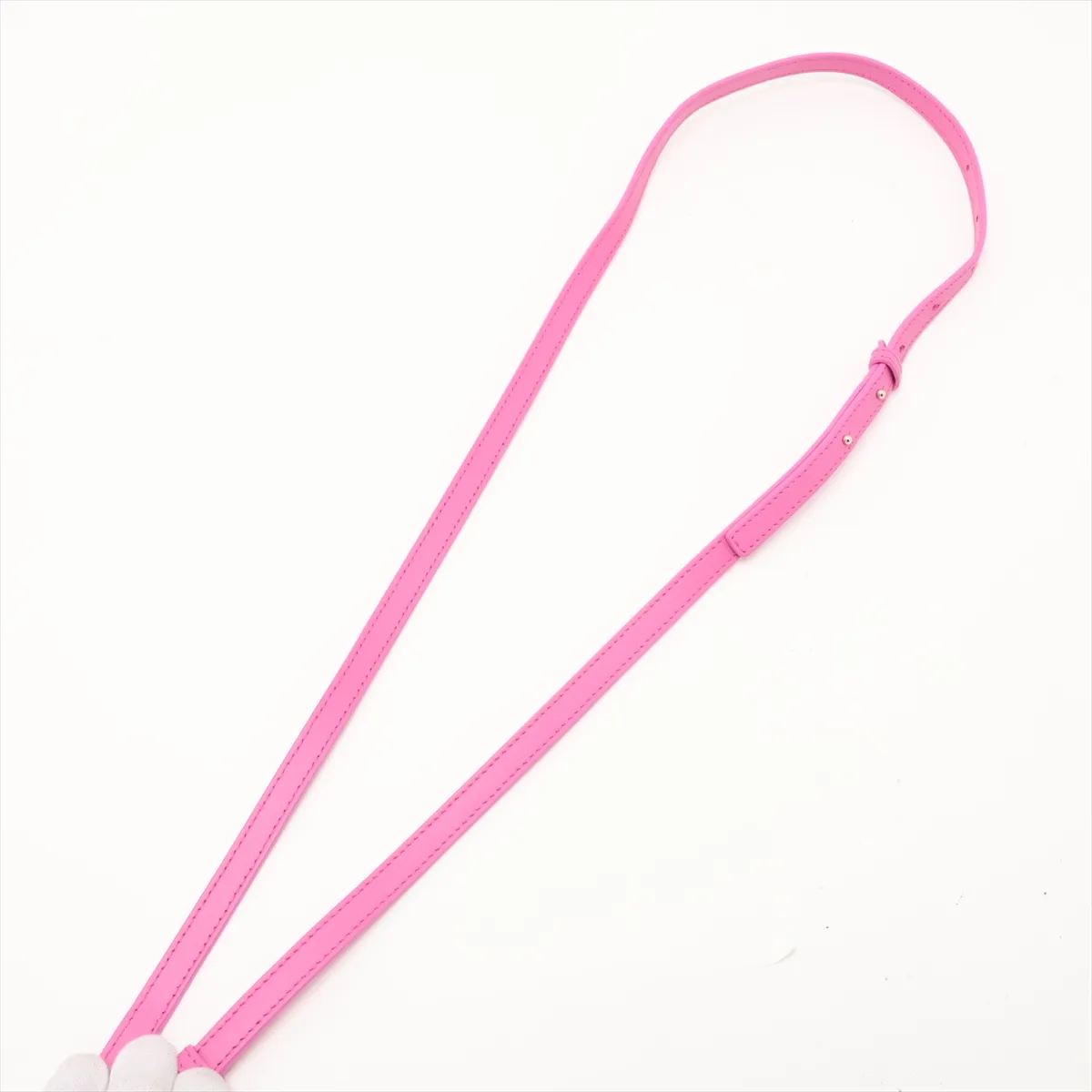 Serpenti Leather Chain Shoulder Bag, Pink — view 5
