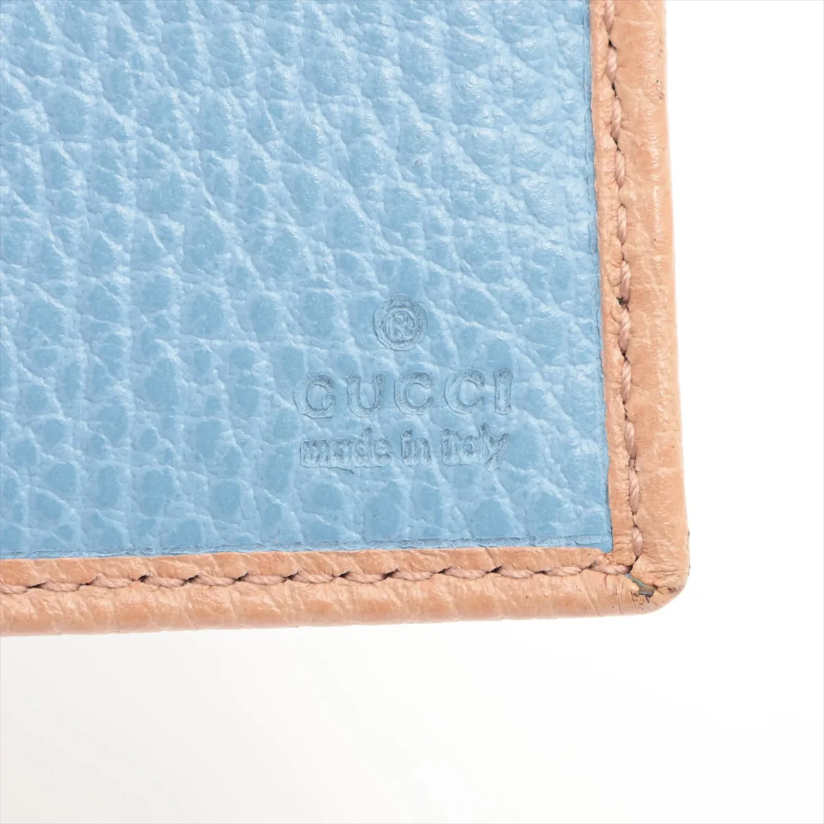 Swing 354498 Leather Long Wallet Beige x Blue — view 8