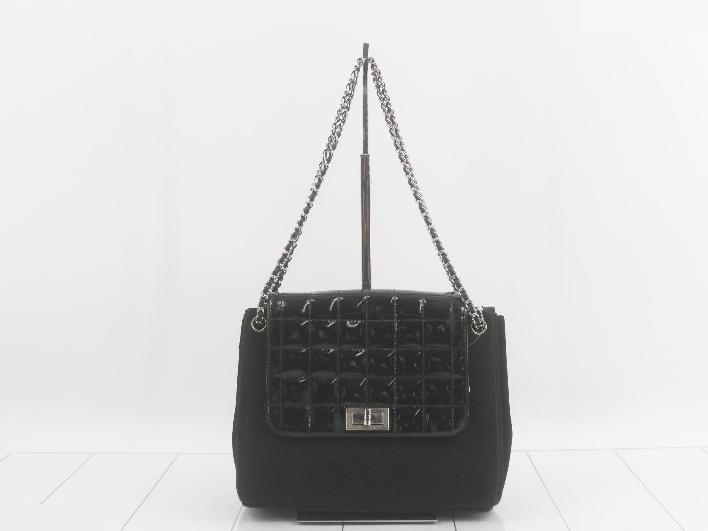 Chocolate Bar Black Shoulder Bag