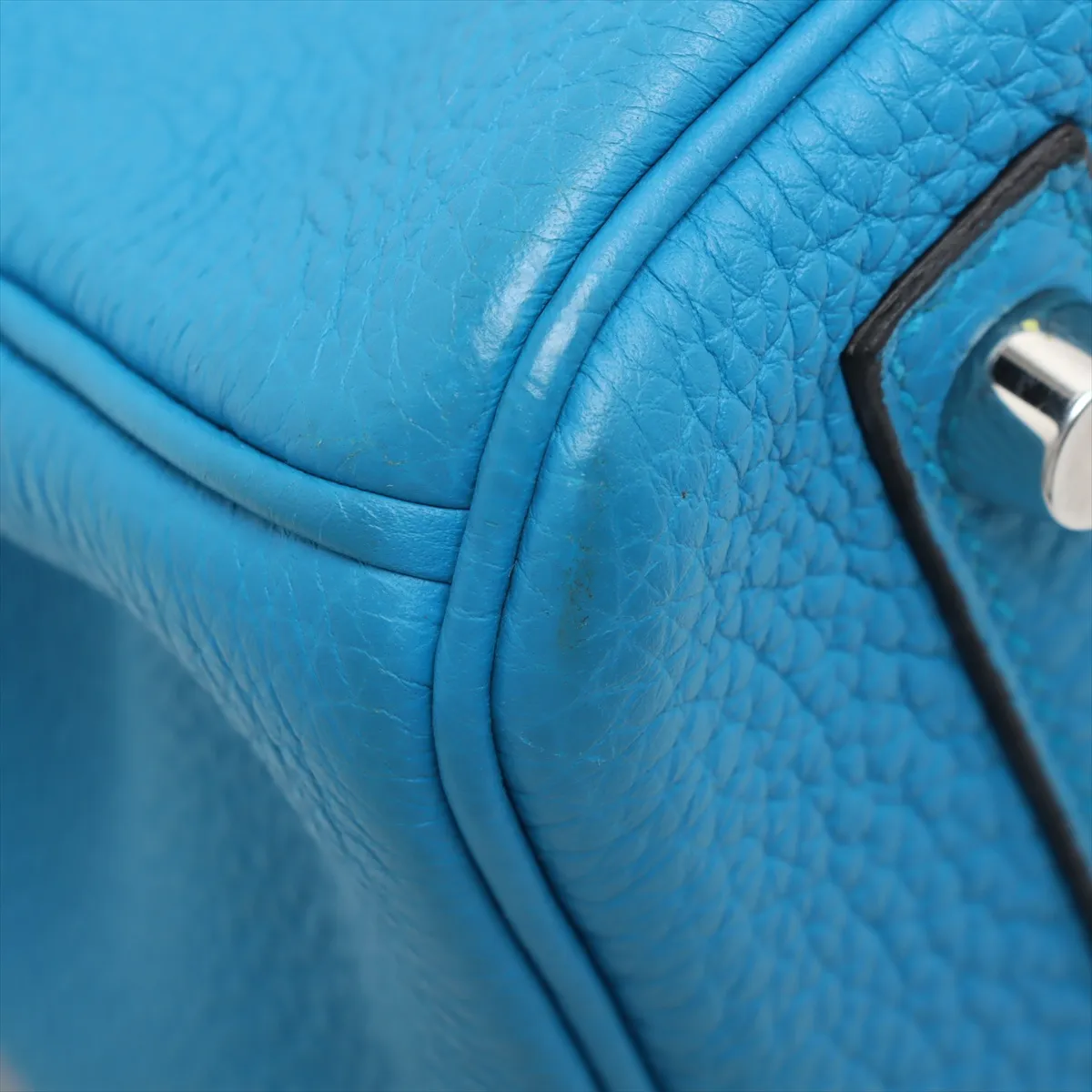 [Individually wrapped] Hermes Birkin 30 Letourne Verso Togo Blue Zanzibar x Malachite Silver Hardware A:2017 — view 12