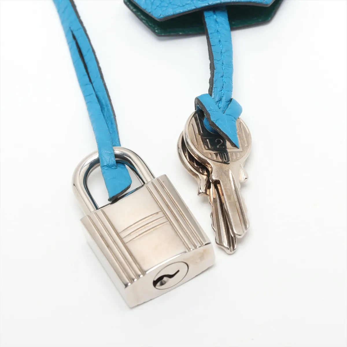 [Individually wrapped] Hermes Birkin 30 Letourne Verso Togo Blue Zanzibar x Malachite Silver Hardware A:2017 — view 15