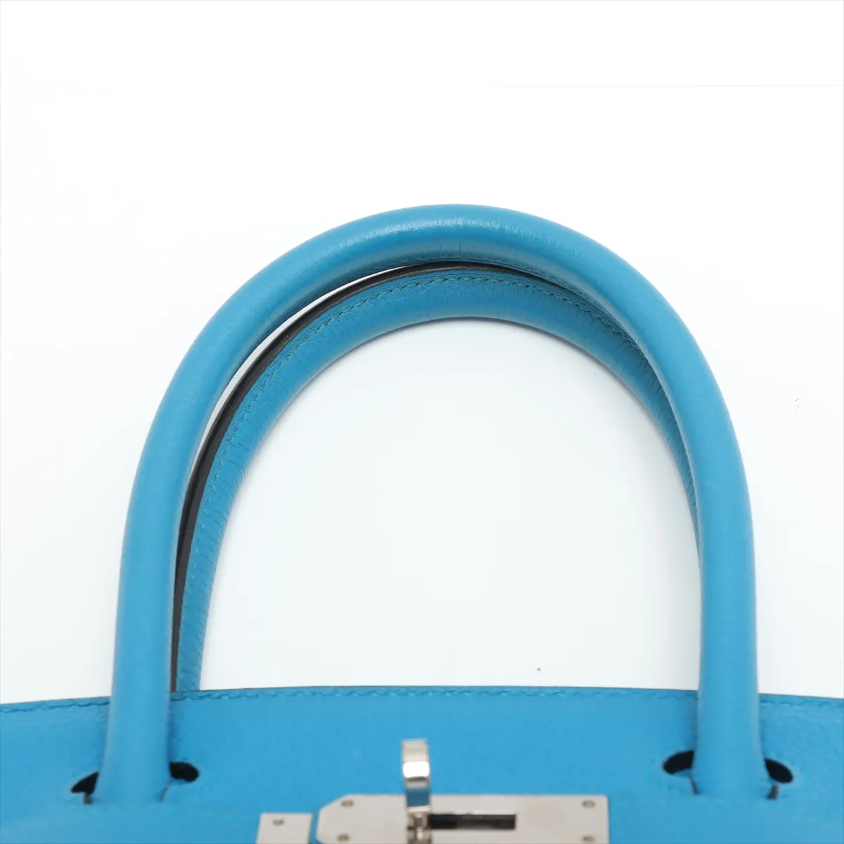 [Individually wrapped] Hermes Birkin 30 Letourne Verso Togo Blue Zanzibar x Malachite Silver Hardware A:2017 — view 6