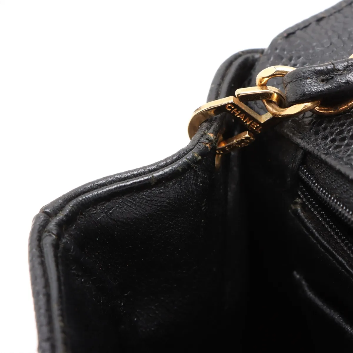 [Individually wrapped] Chanel Matelasse caviar skin single flap single chain bag Diana flap black gold hardware 3242786 3rd series — view 11