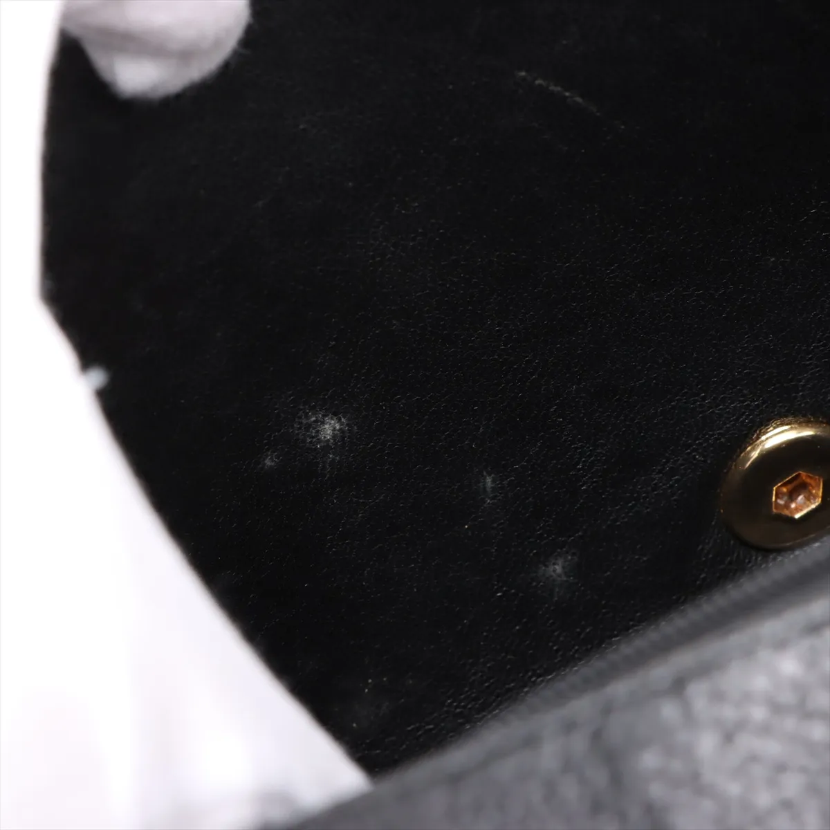 [Individually wrapped] Chanel Matelasse caviar skin single flap single chain bag Diana flap black gold hardware 3242786 3rd series — view 12