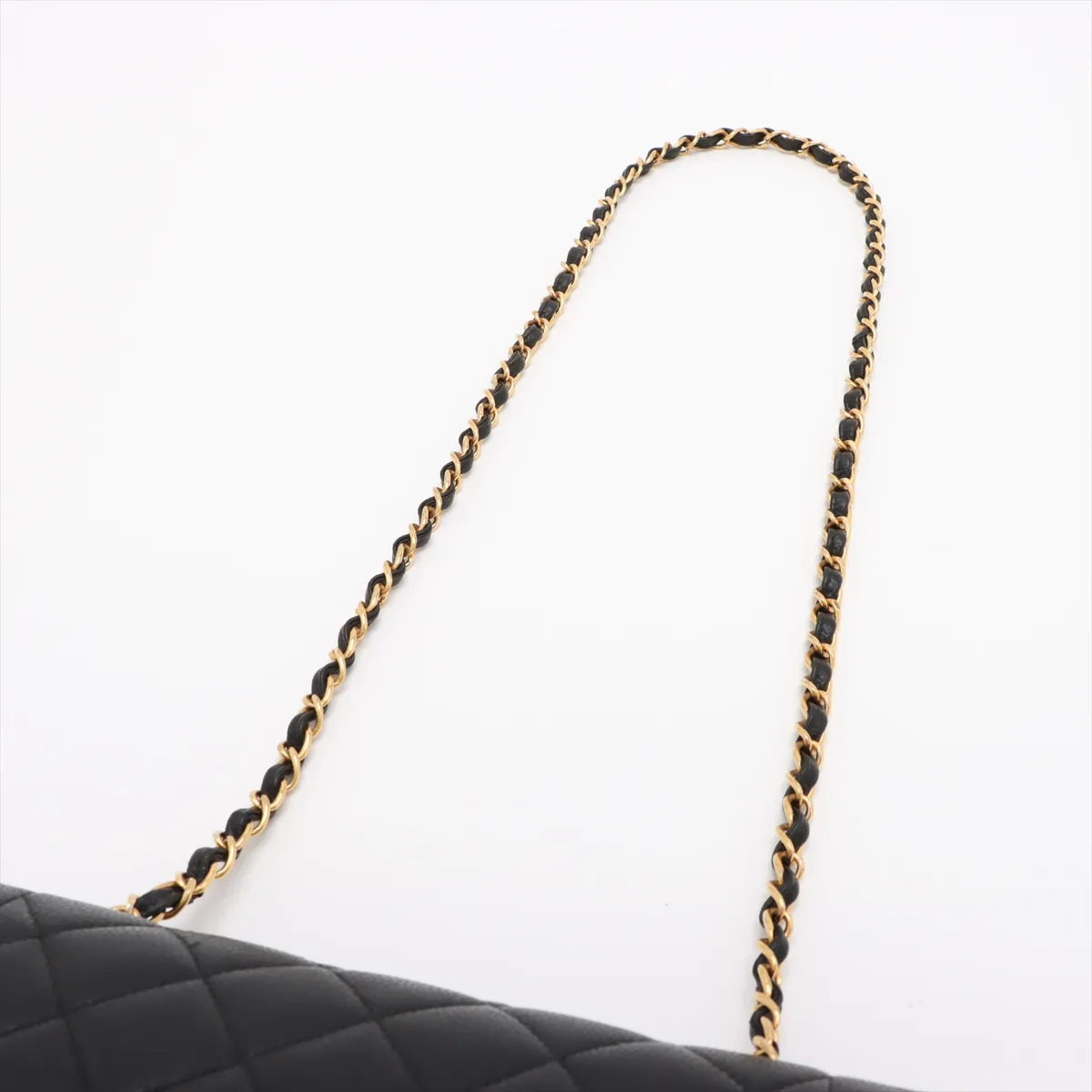 [Individually wrapped] Chanel Matelasse caviar skin single flap single chain bag Diana flap black gold hardware 3242786 3rd series — view 5