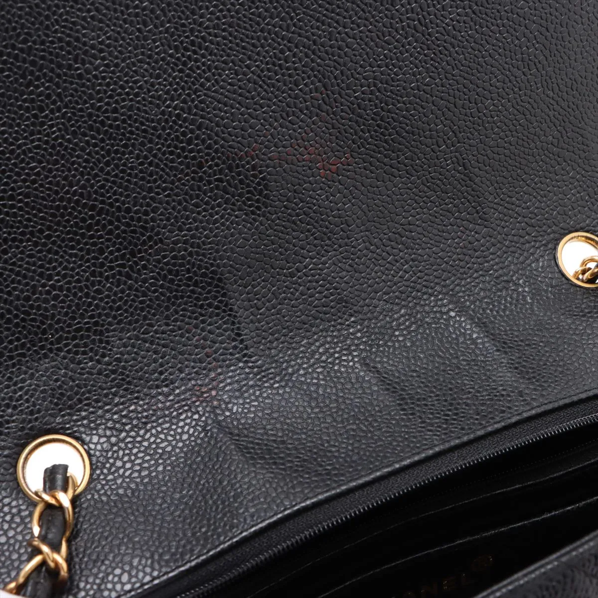 [Individually wrapped] Chanel Matelasse caviar skin single flap single chain bag Diana flap black gold hardware 3242786 3rd series — view 10