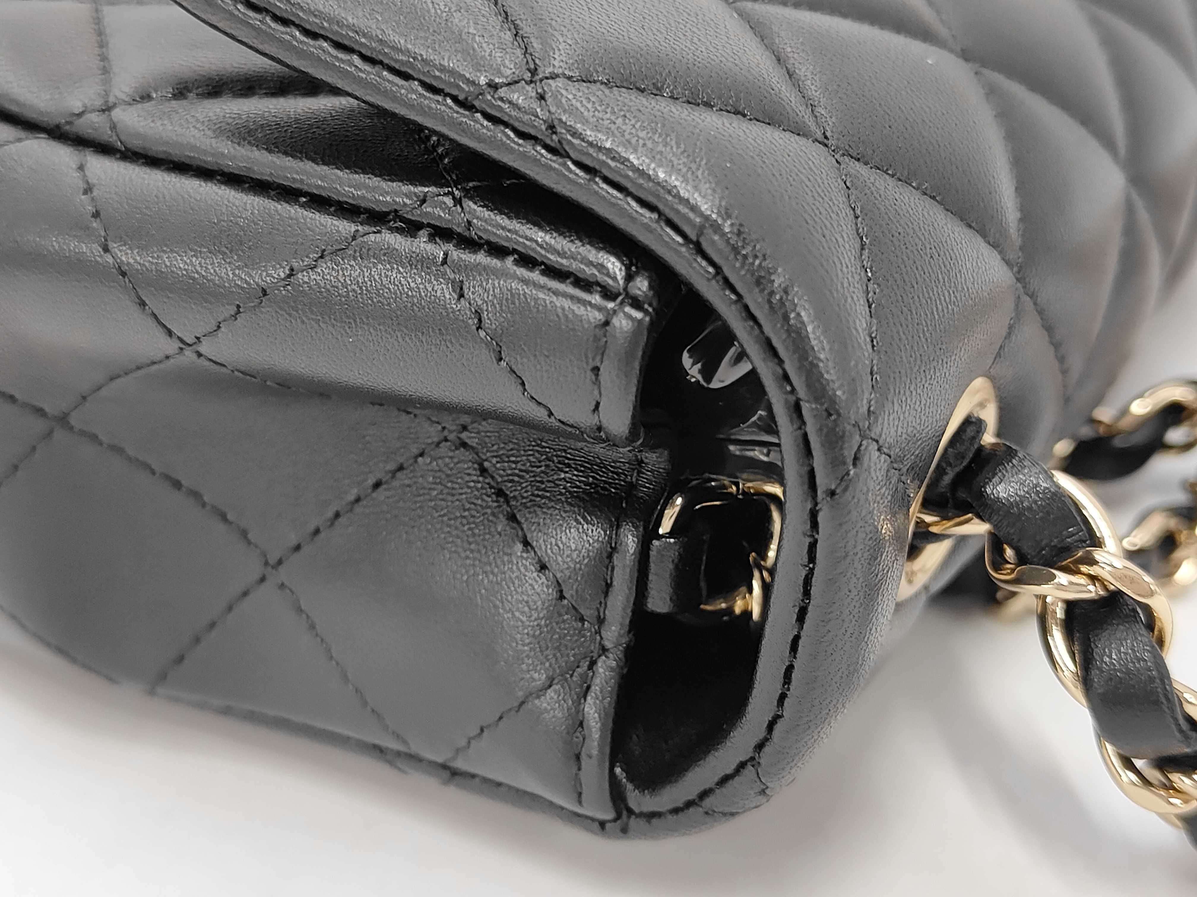 Lambskin Mini Matelassé 20 Single Chain Shoulder Bag GD Random Serial Shoulder Bag — view 12