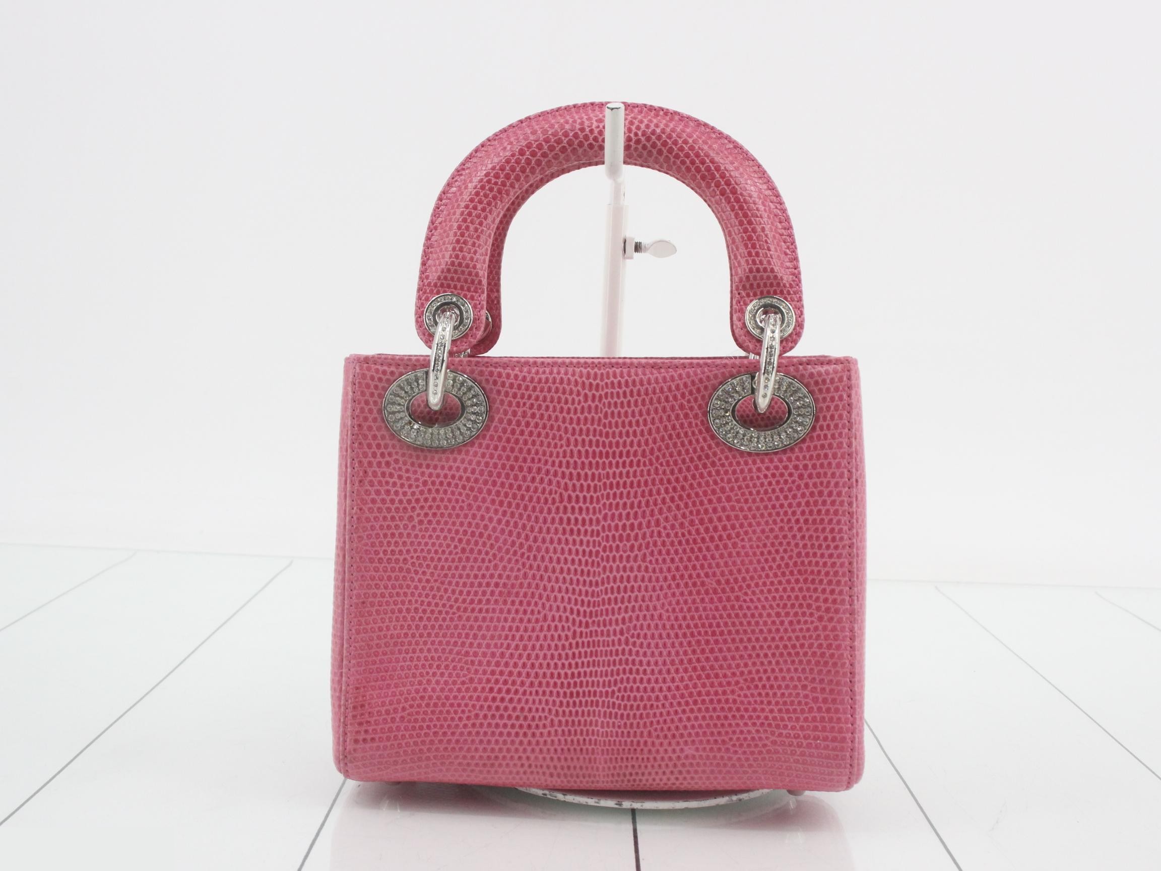 Lady Dior Lizard 2-Way Shoulder Bag — view 2