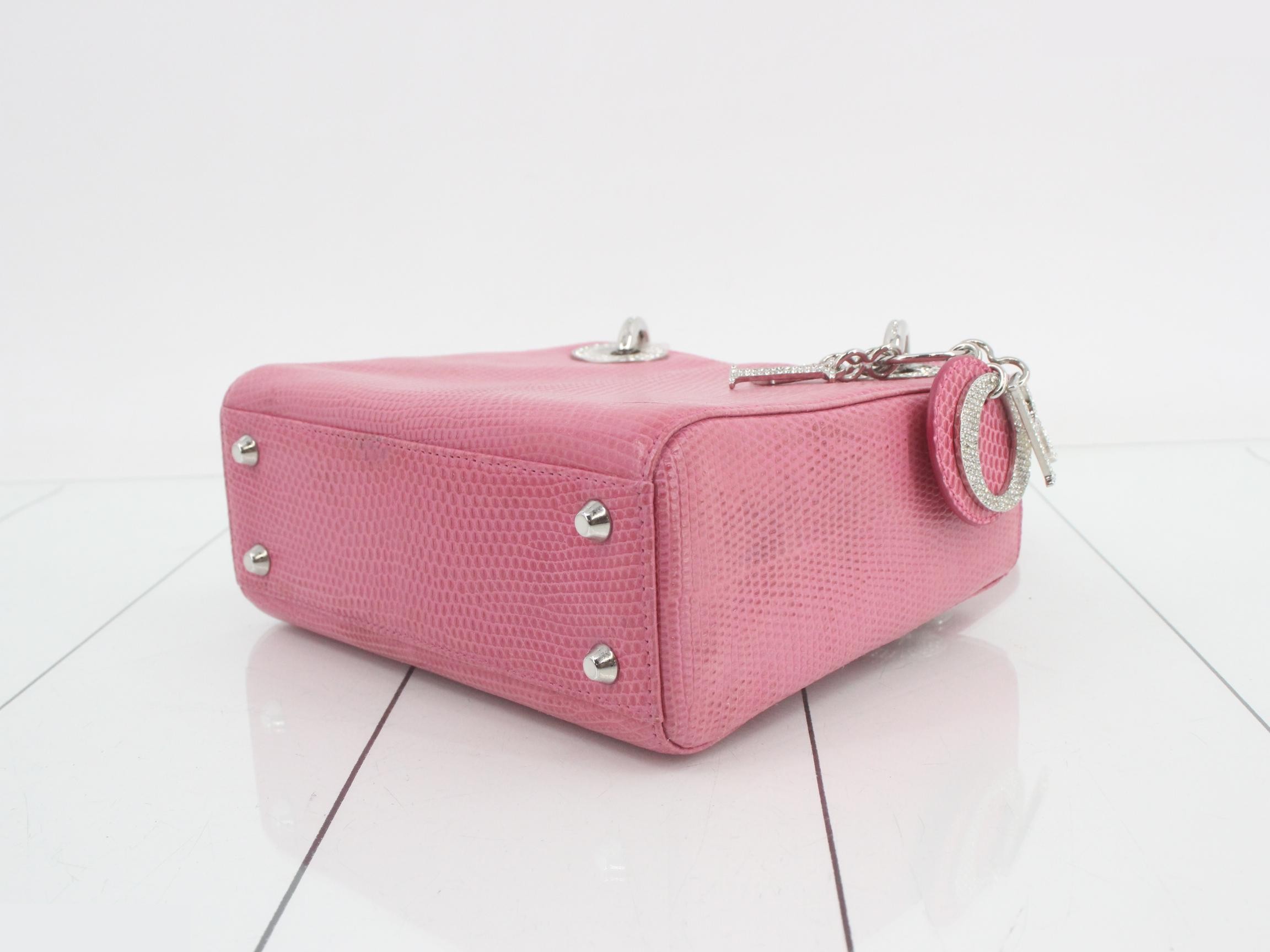 Lady Dior Lizard 2-Way Shoulder Bag — view 6
