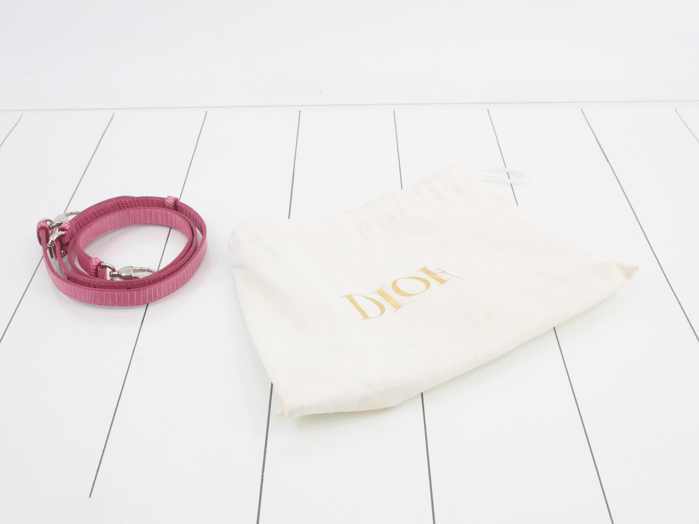 Lady Dior Lizard 2-Way Shoulder Bag — view 7