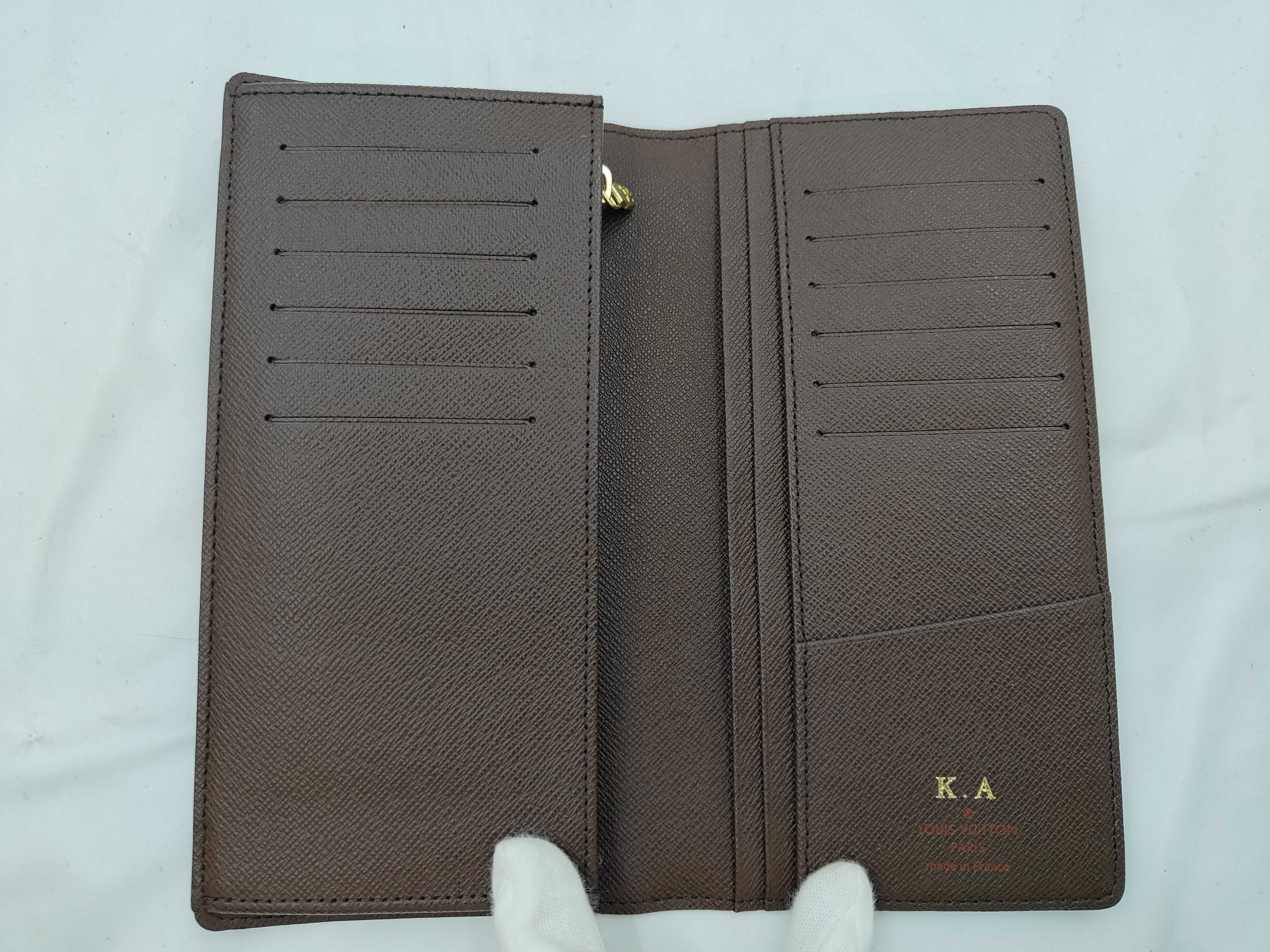 LV Brazza wallet with name engraving — view 4