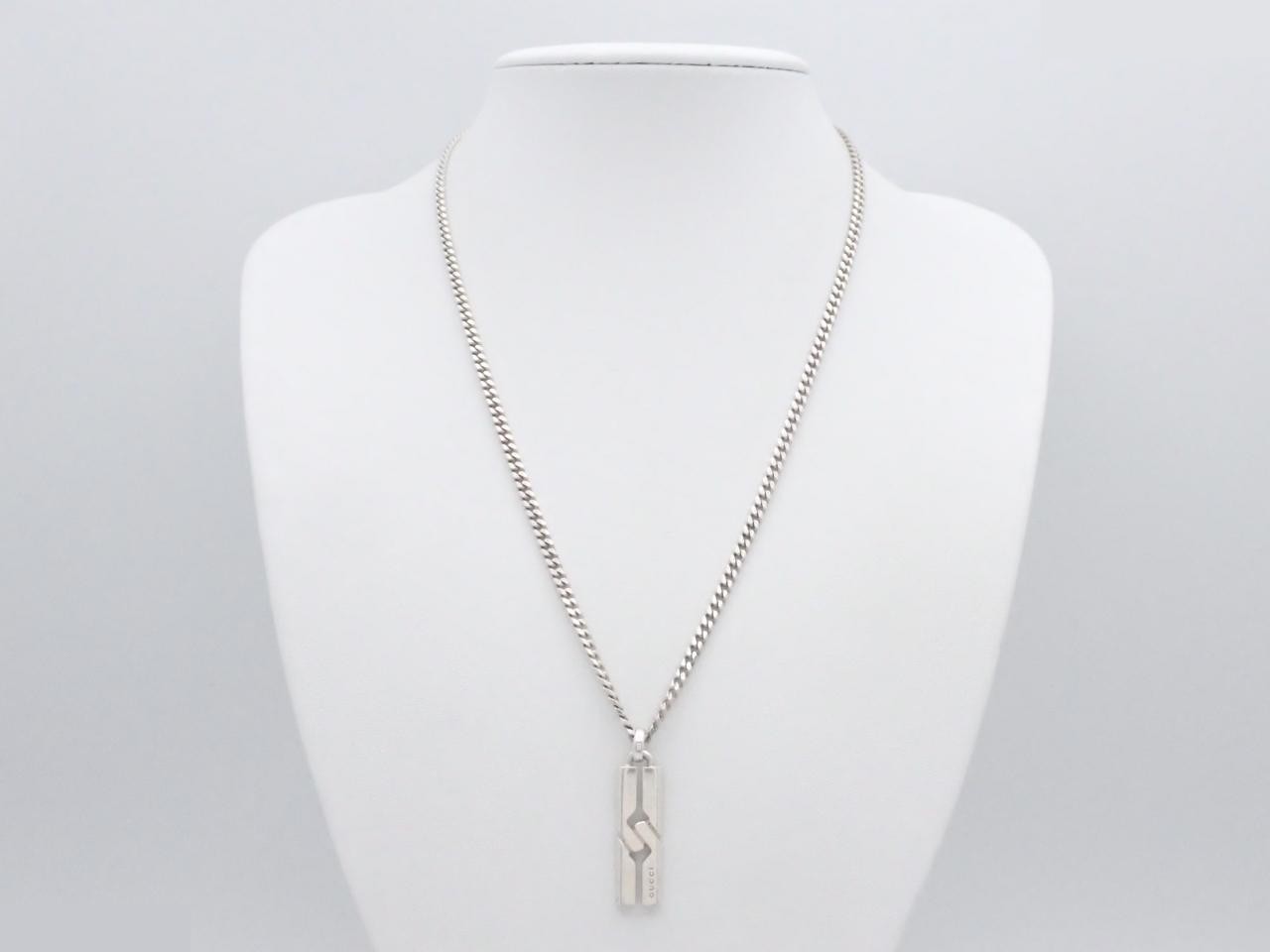 necklace, 925 sterling silver, 21.3g, knot infinity design. — view 3