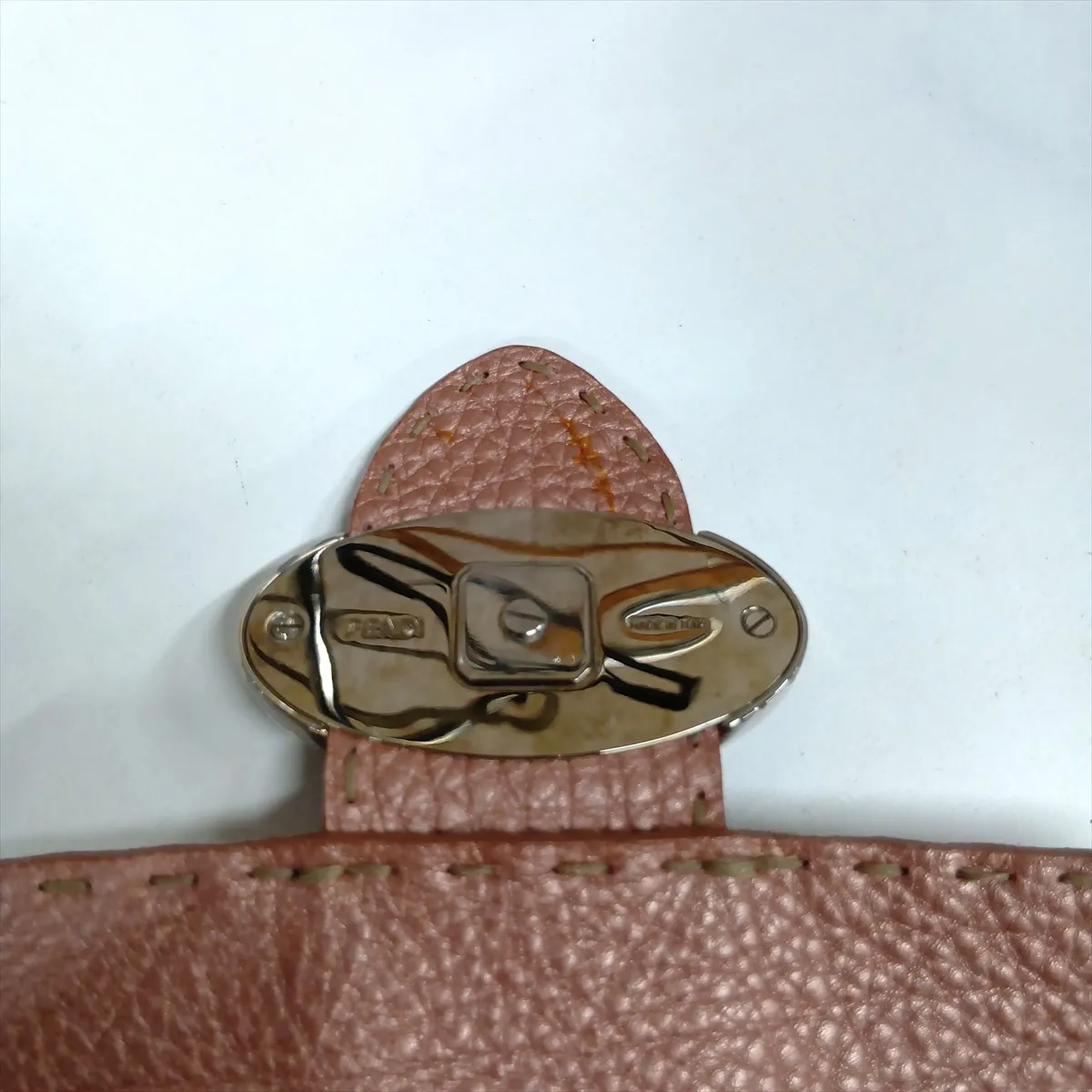 Selleria Leather Handbag Pink 8BR430 — view 11