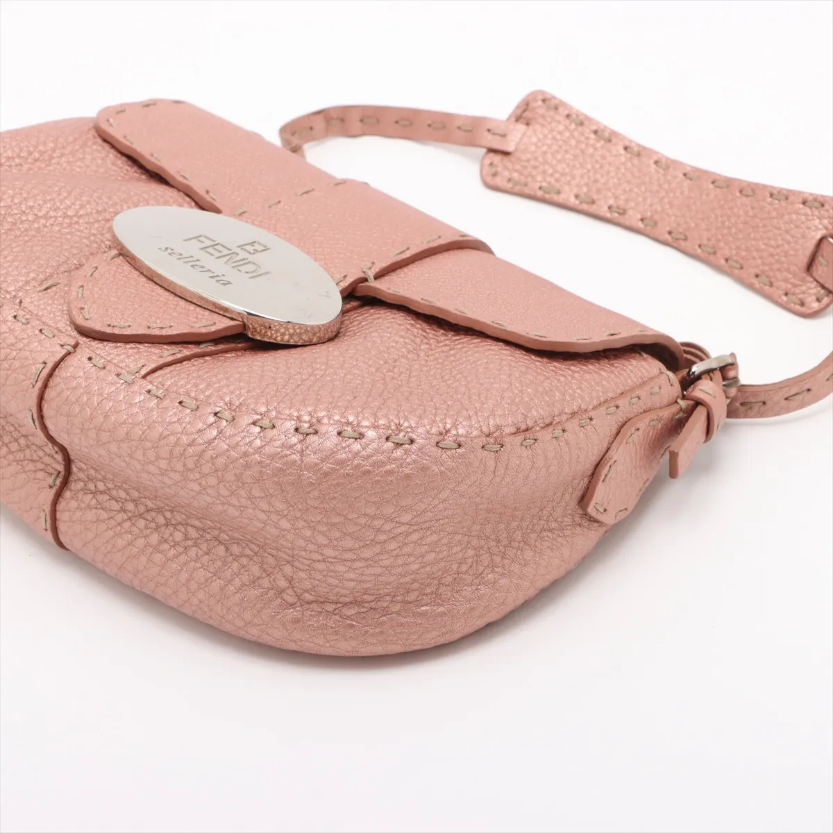 Selleria Leather Handbag Pink 8BR430 — view 3