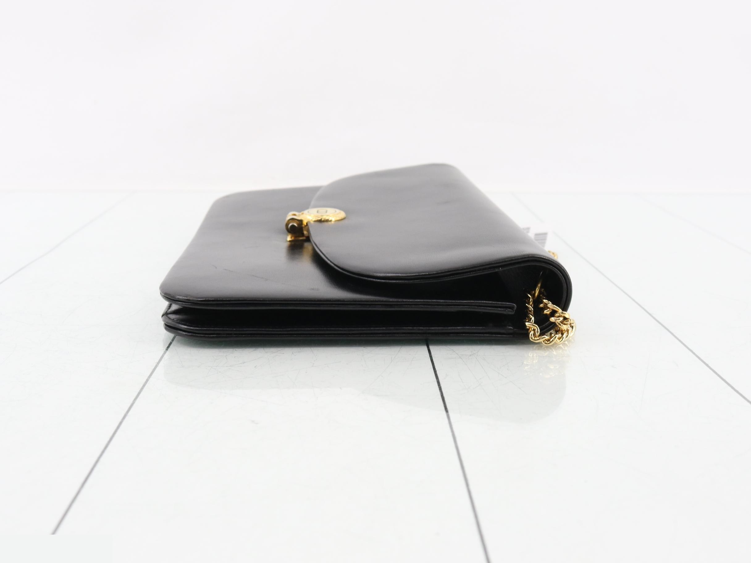 Leather chain shoulder bag — view 3