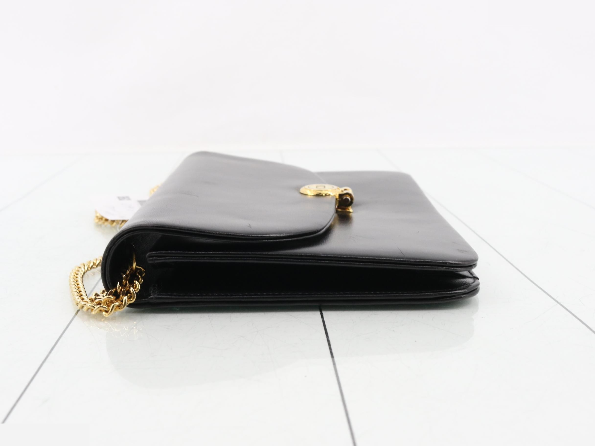 Leather chain shoulder bag — view 4