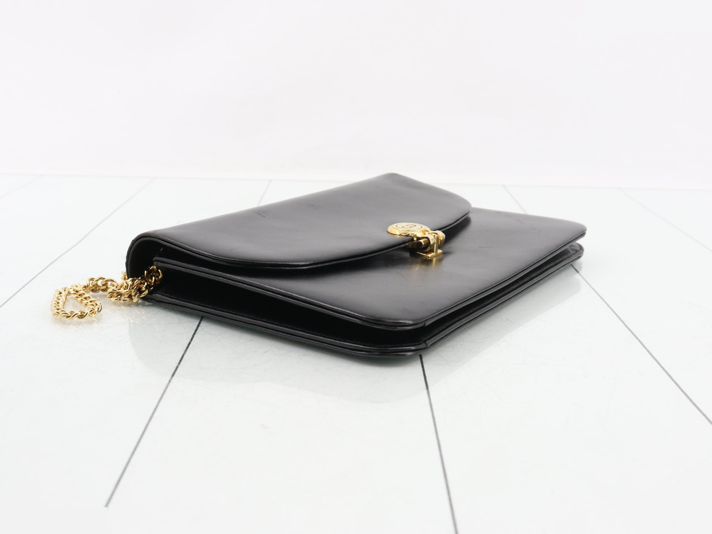 Leather chain shoulder bag — view 5