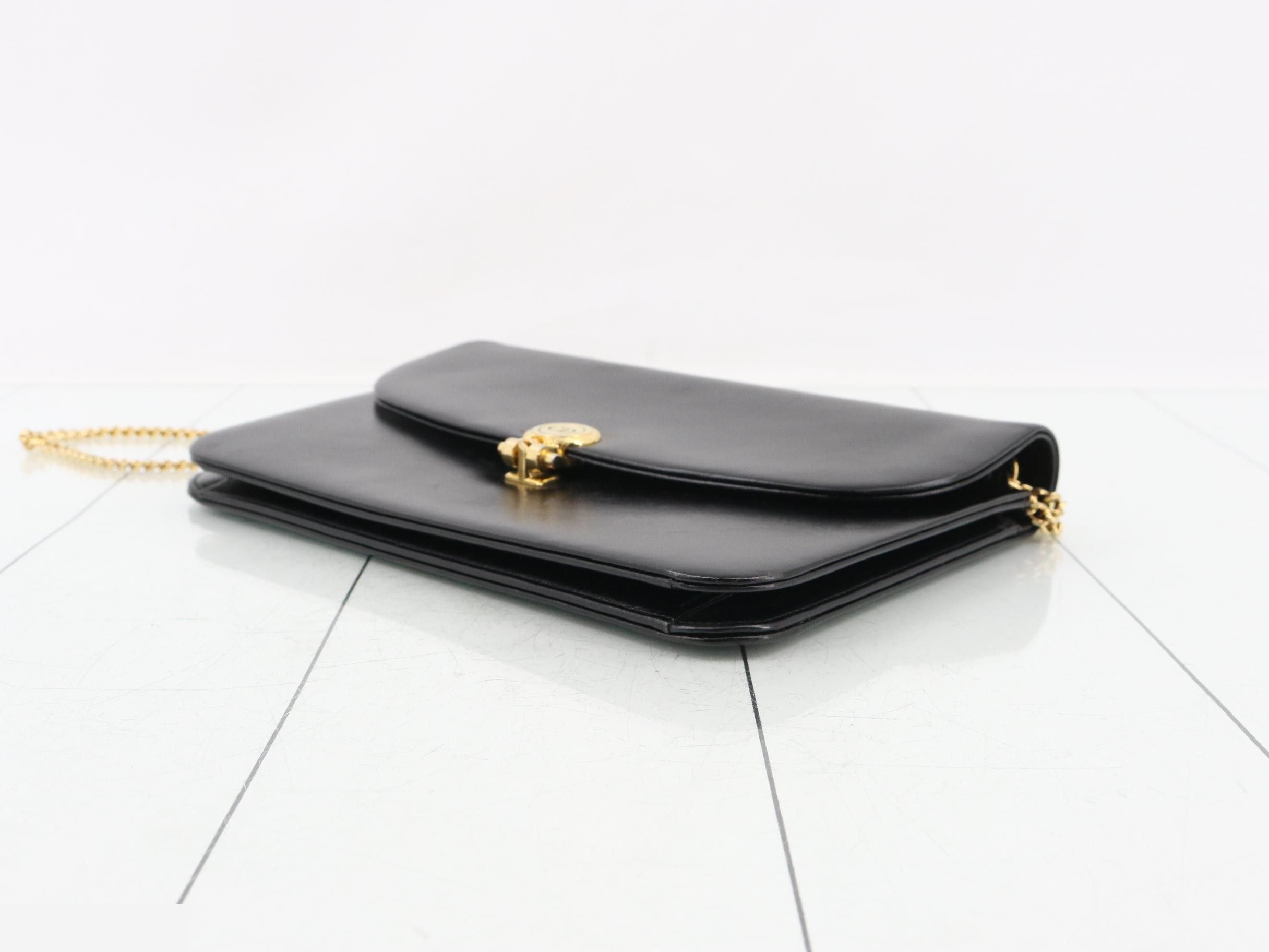 Leather chain shoulder bag — view 6