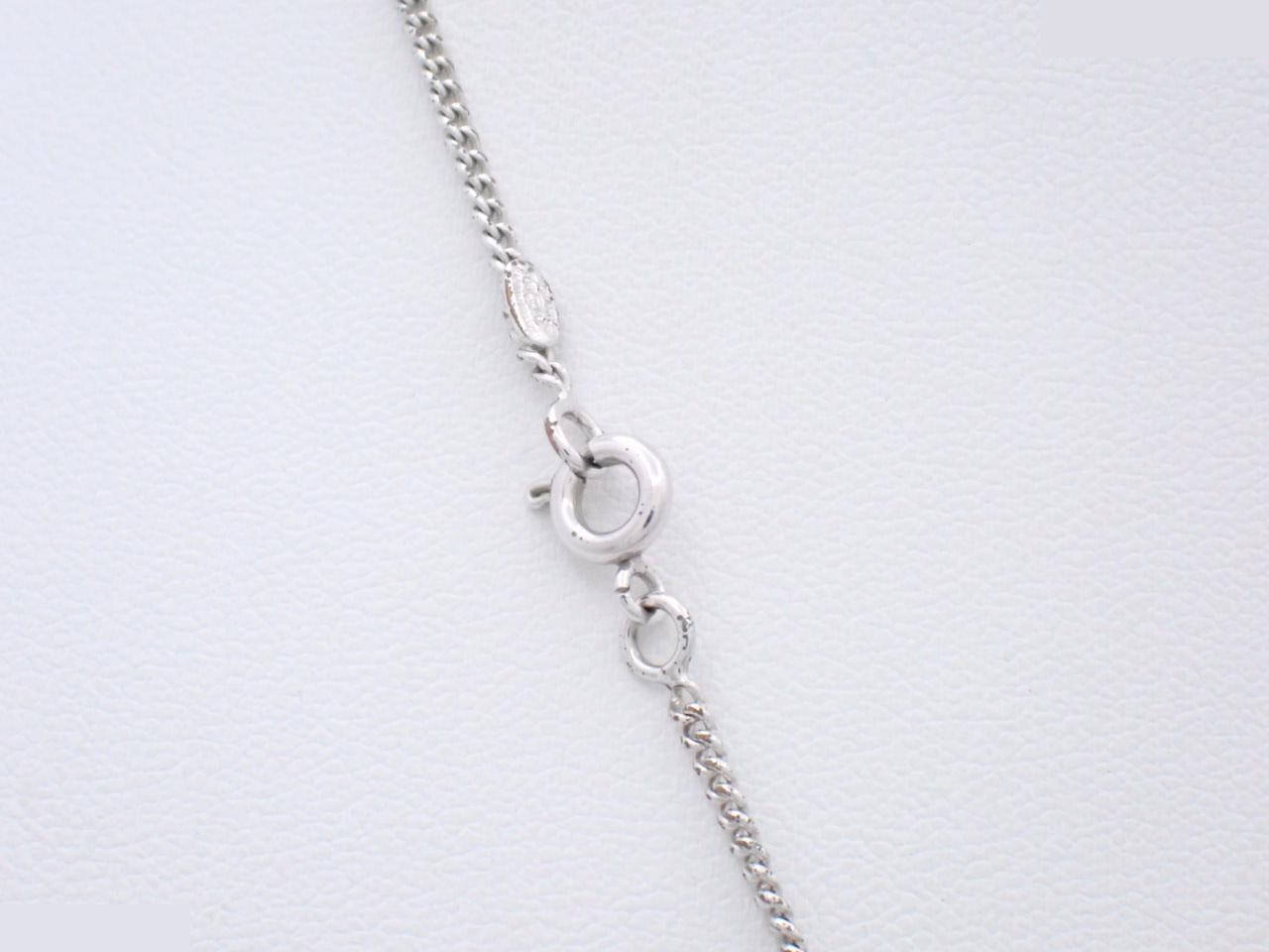 Coco Mark Silver Necklace, Neck Circumference Approx. 49cm, 05V — view 2