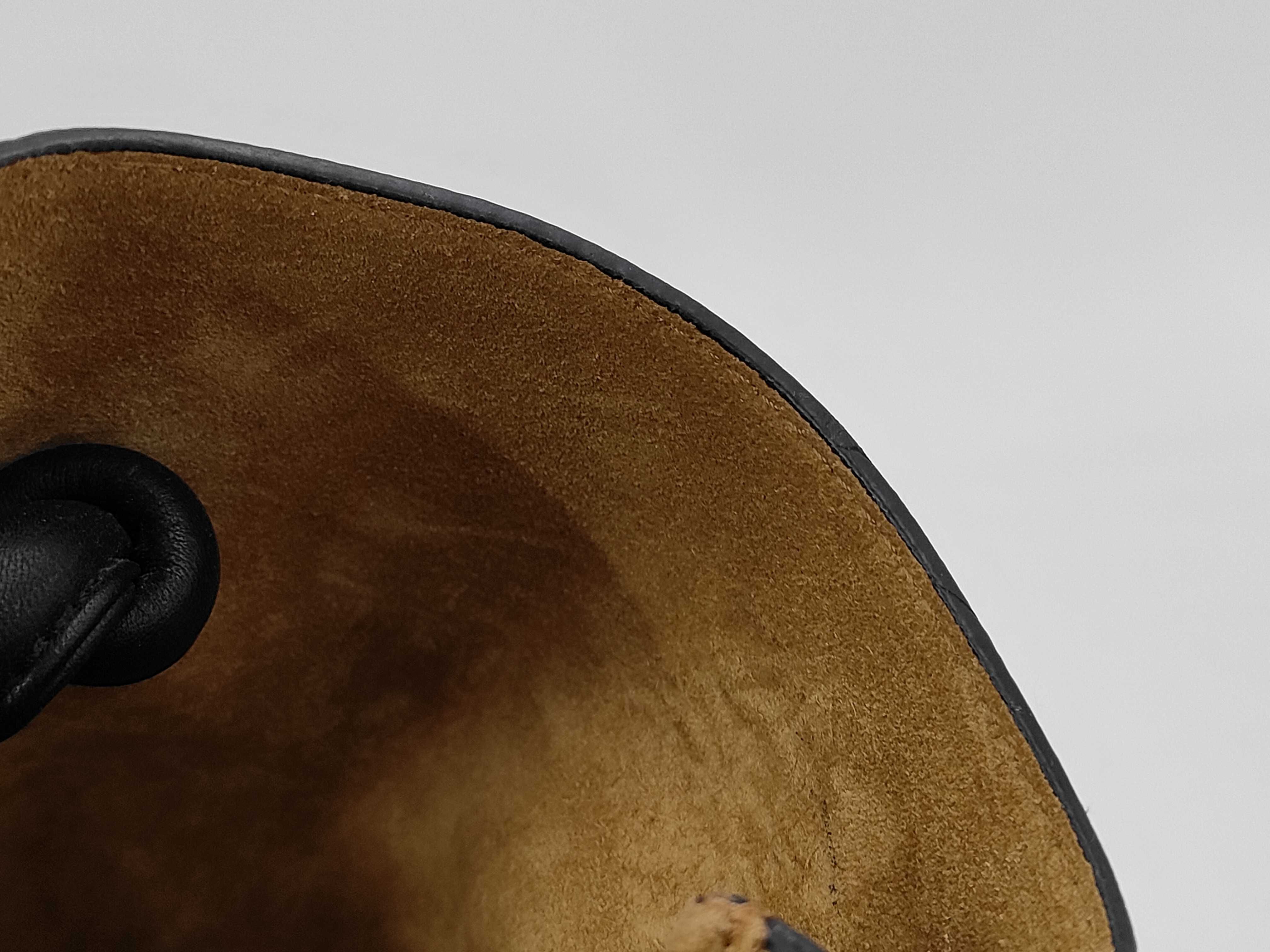 Flamenco Knot Tote, Camel x Black Tote Bag — view 13