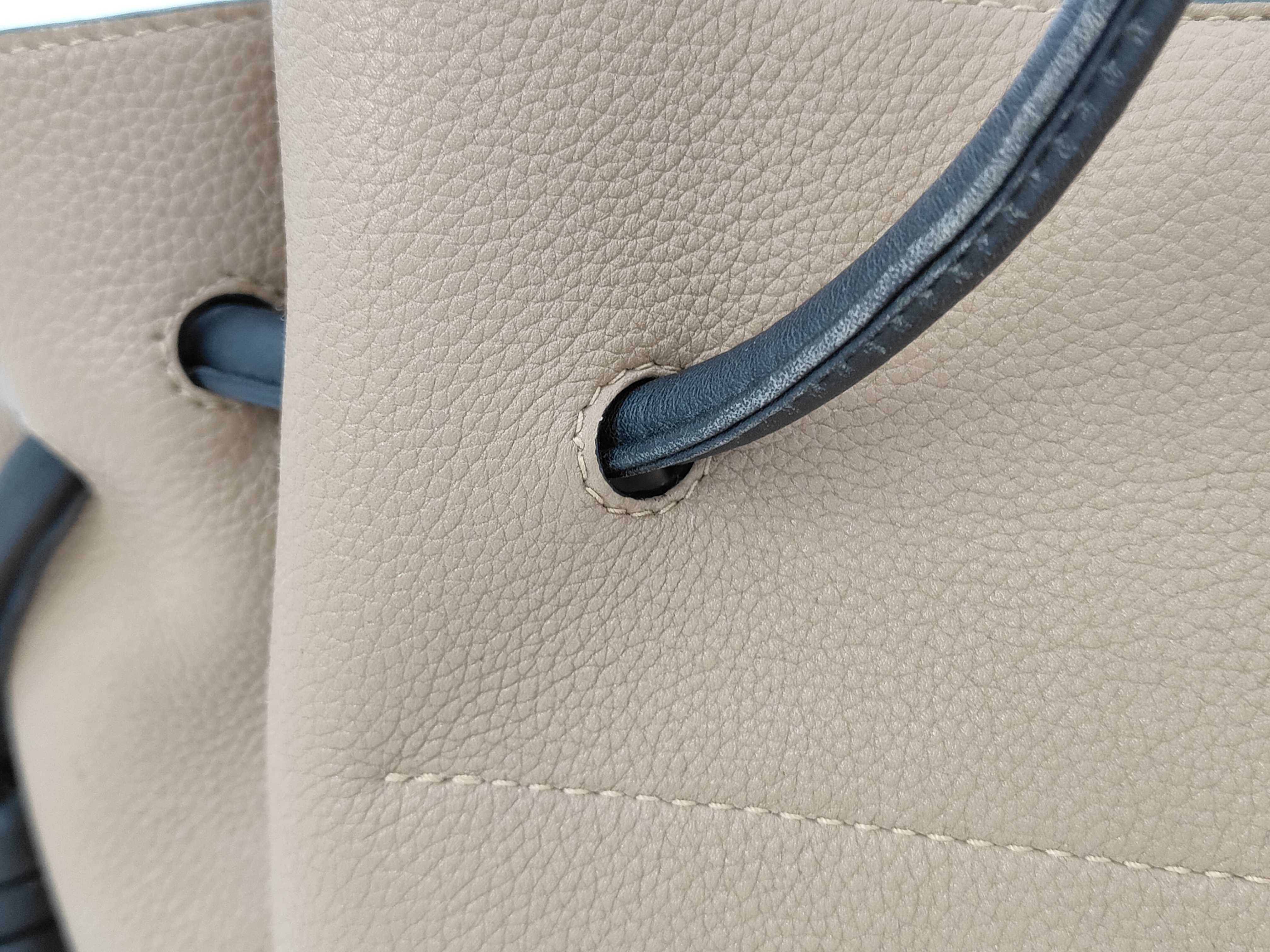 Flamenco Knot Tote, Camel x Black Tote Bag — view 3