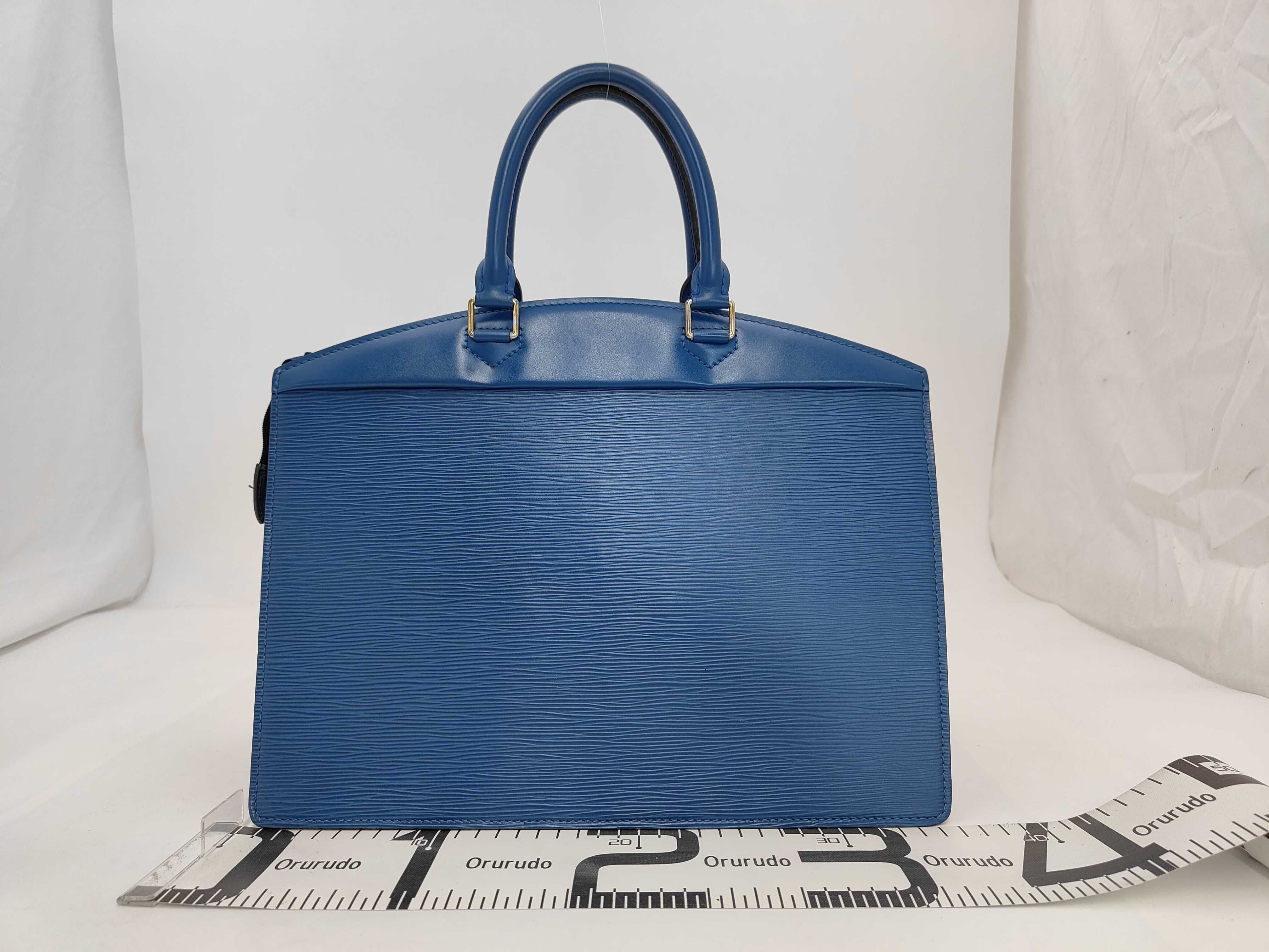 Epi Leather Handbag, Toledo Blue — view 2