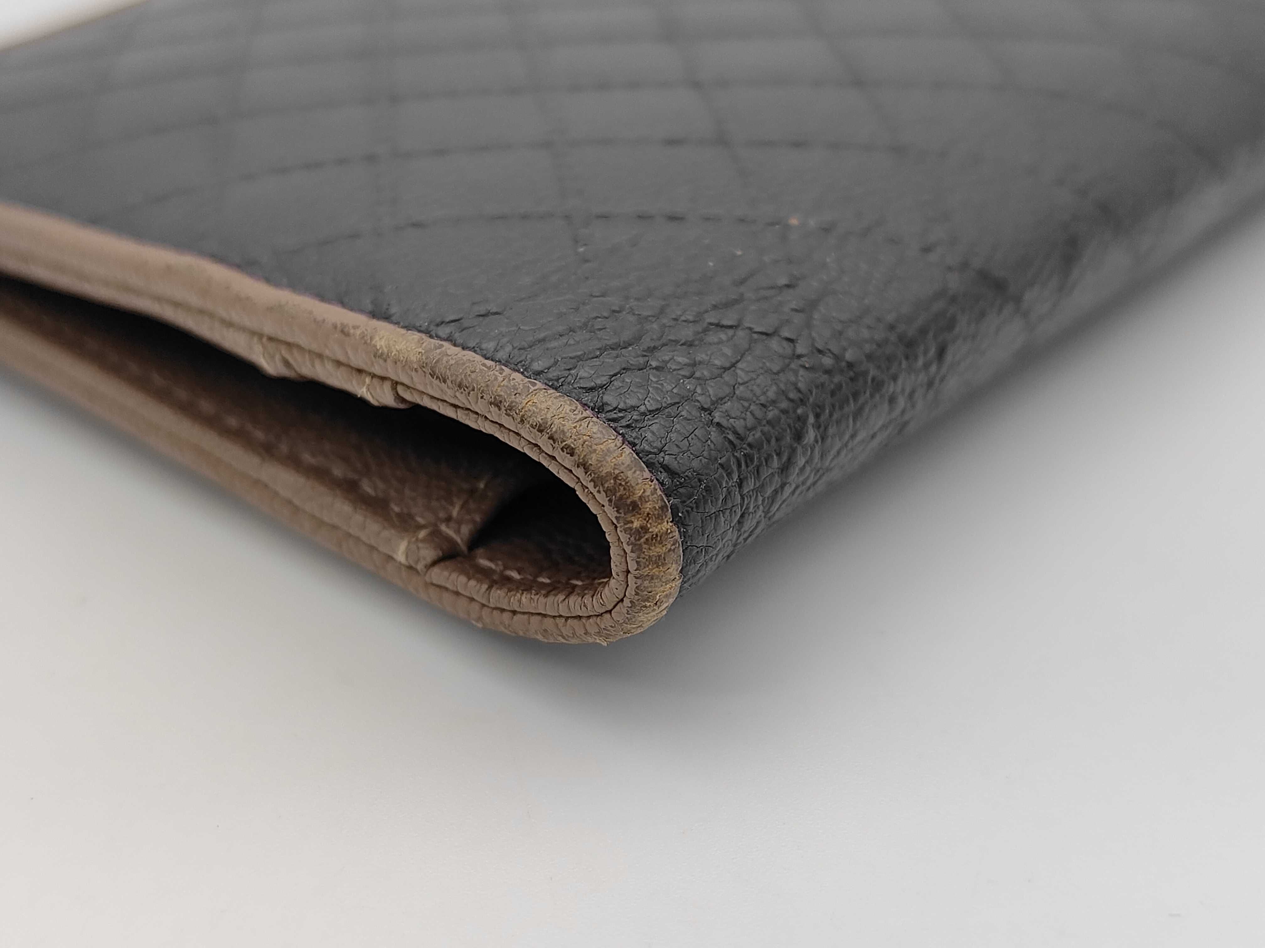 12924002 Bi-fold Wallet, Bicolore Coco Mark, Black Leather Wallet — view 4