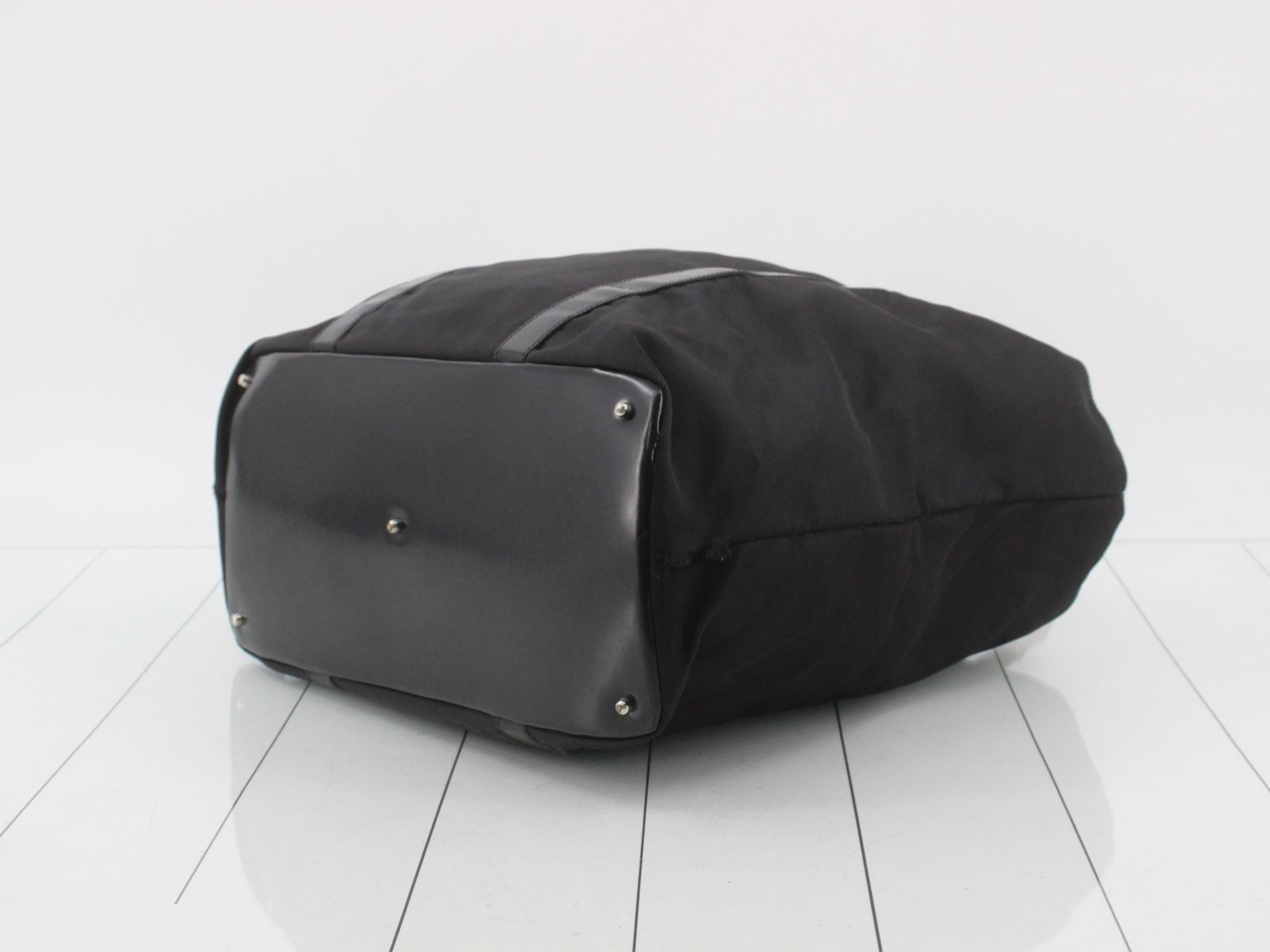 002 2354 0412 5 Bamboo Tote Bag Nylon Black — view 6