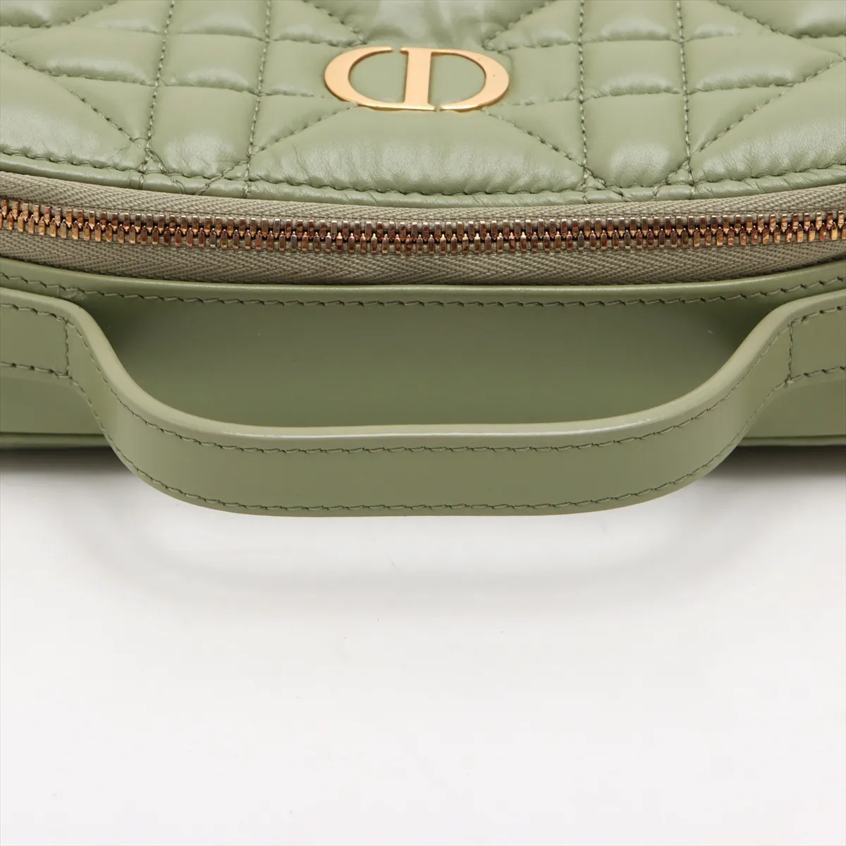 Macrocanage Caro Box Bag Leather 2WAY Handbag Green — view 5