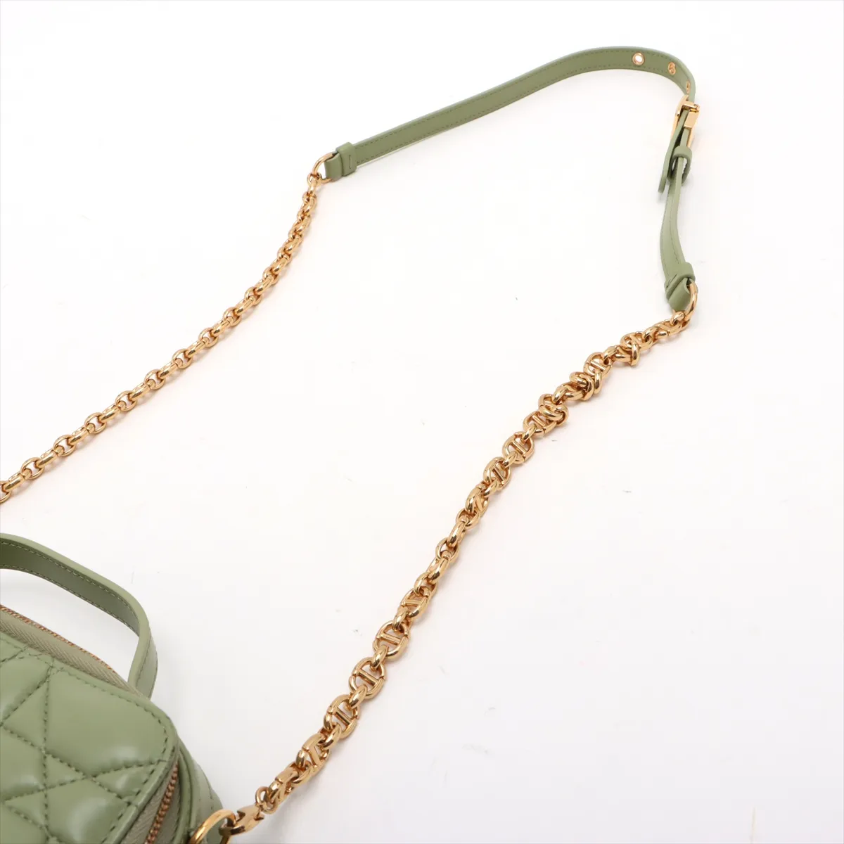Macrocanage Caro Box Bag Leather 2WAY Handbag Green — view 7