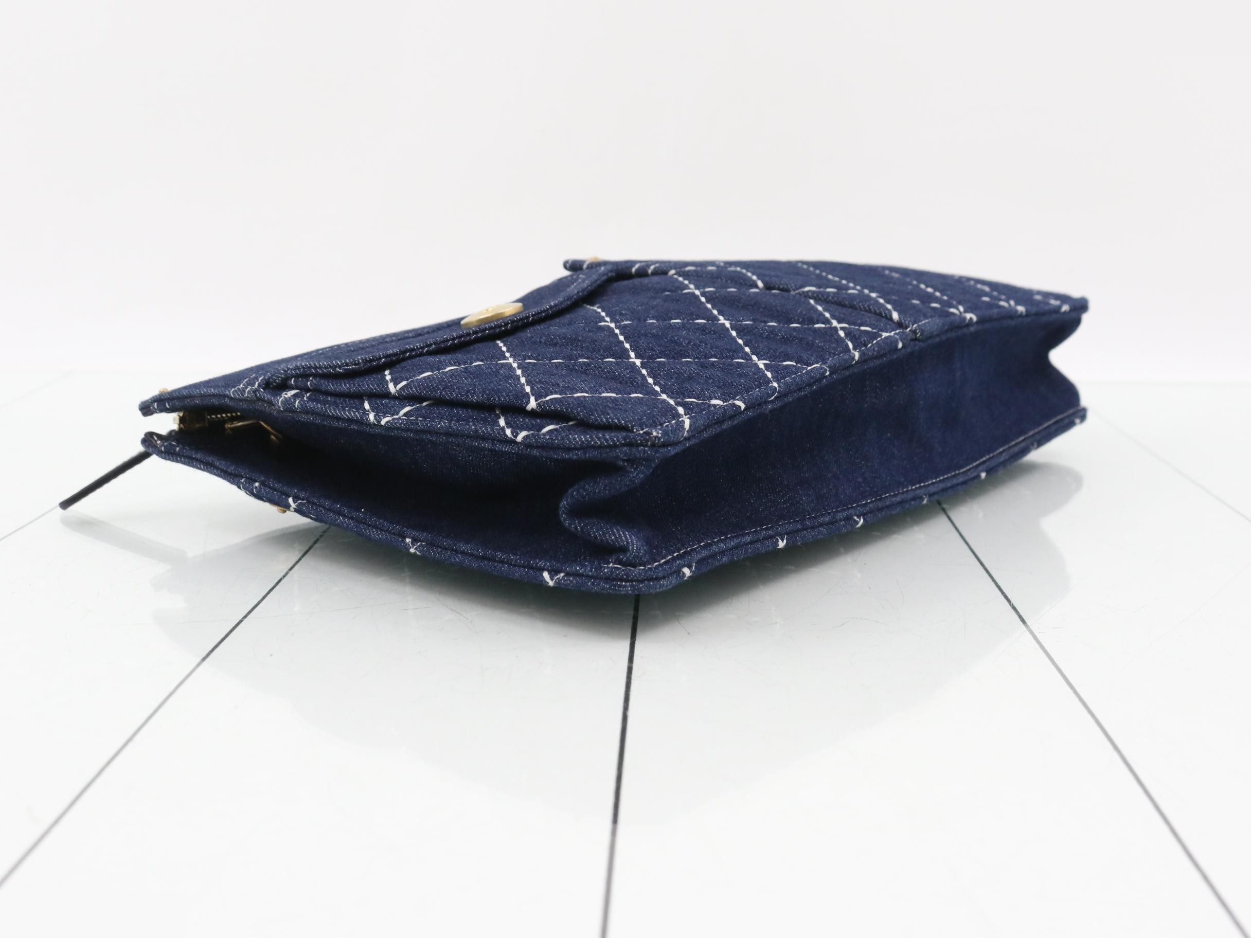 Denim clutch bag, second bag — view 5