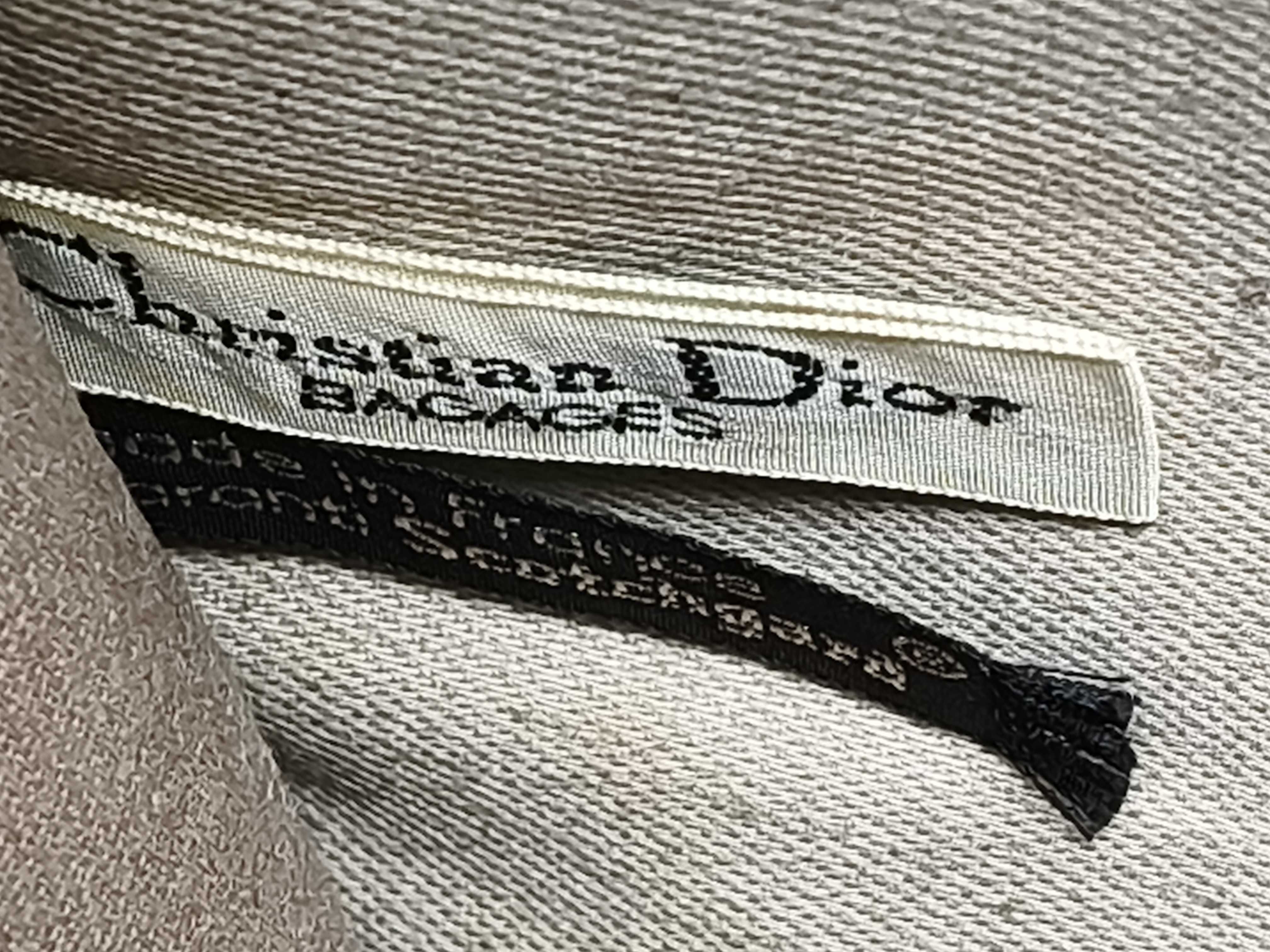 Trotter Dior Trotter Handbag Leather Canvas Brown Handbag — view 12