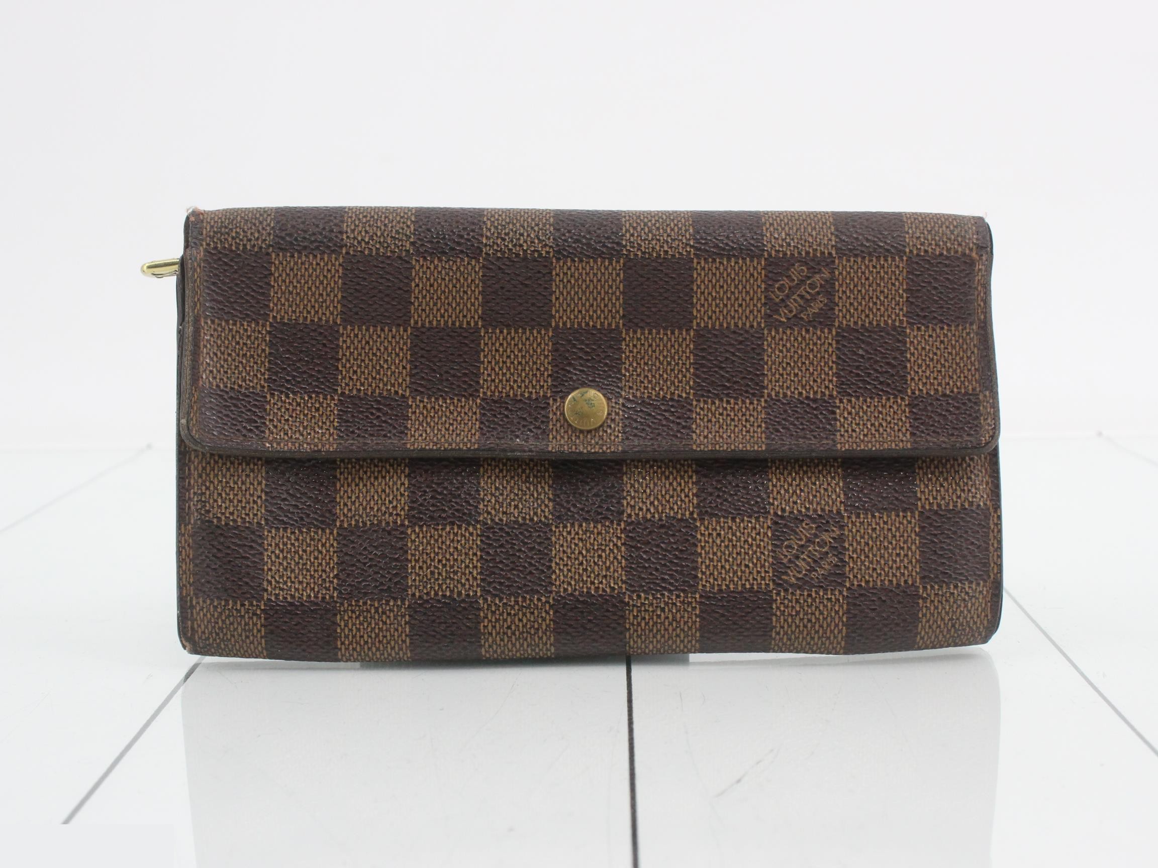 Damier Pochette Portemonnaie Credit Bi-fold Long Wallet