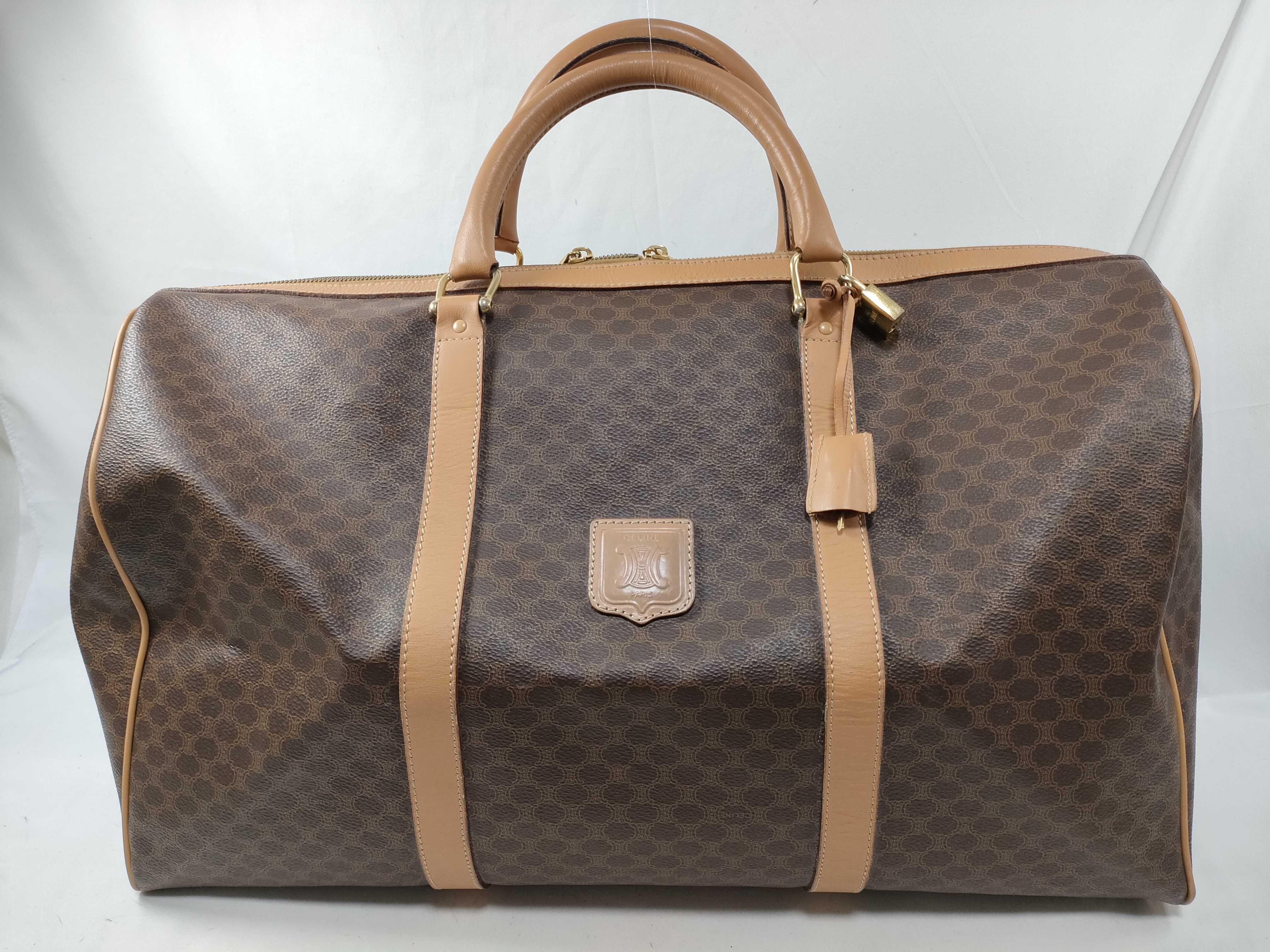 Macadam pattern Boston bag