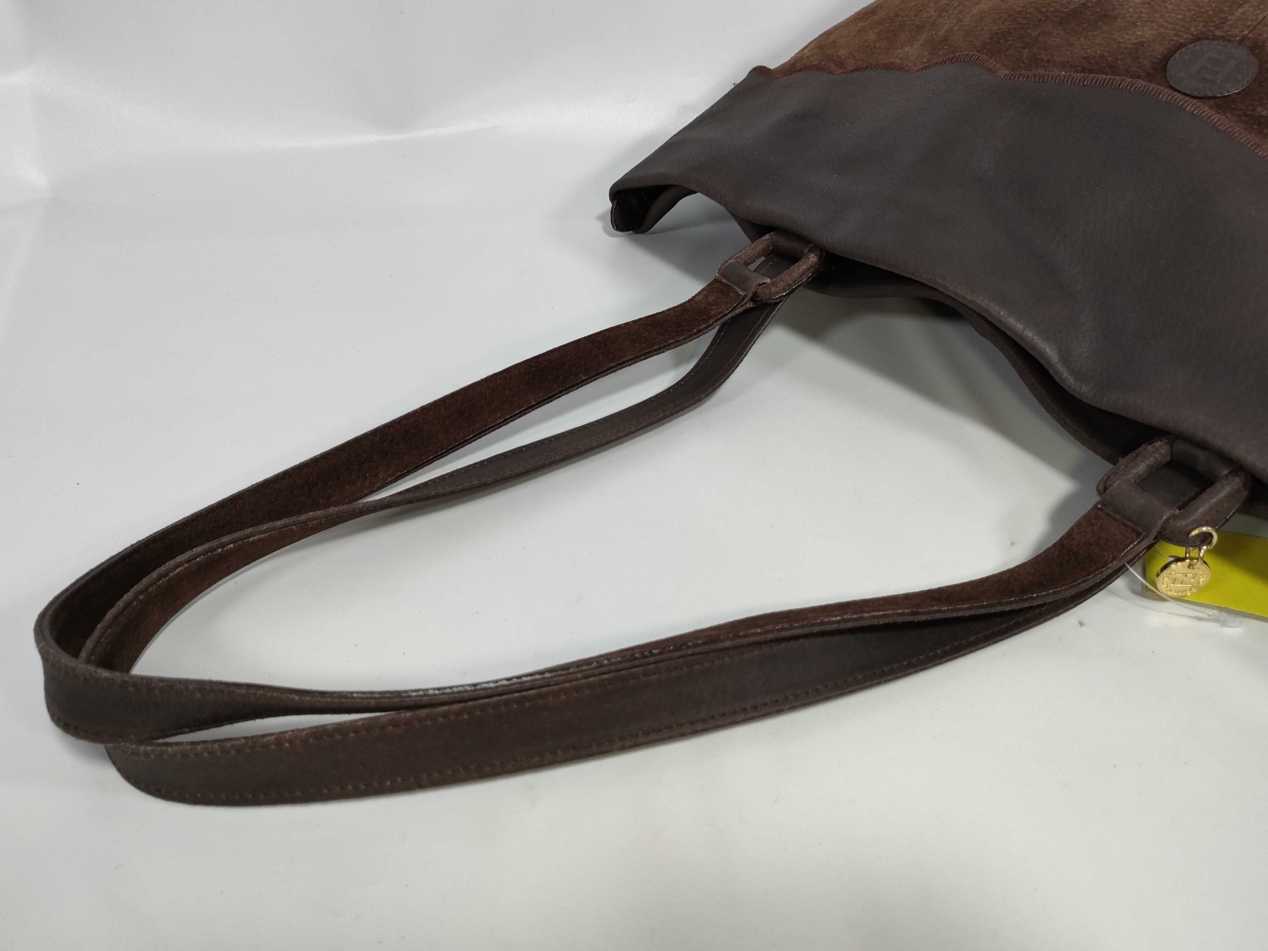 Suede x Leather Tote Bag — view 3