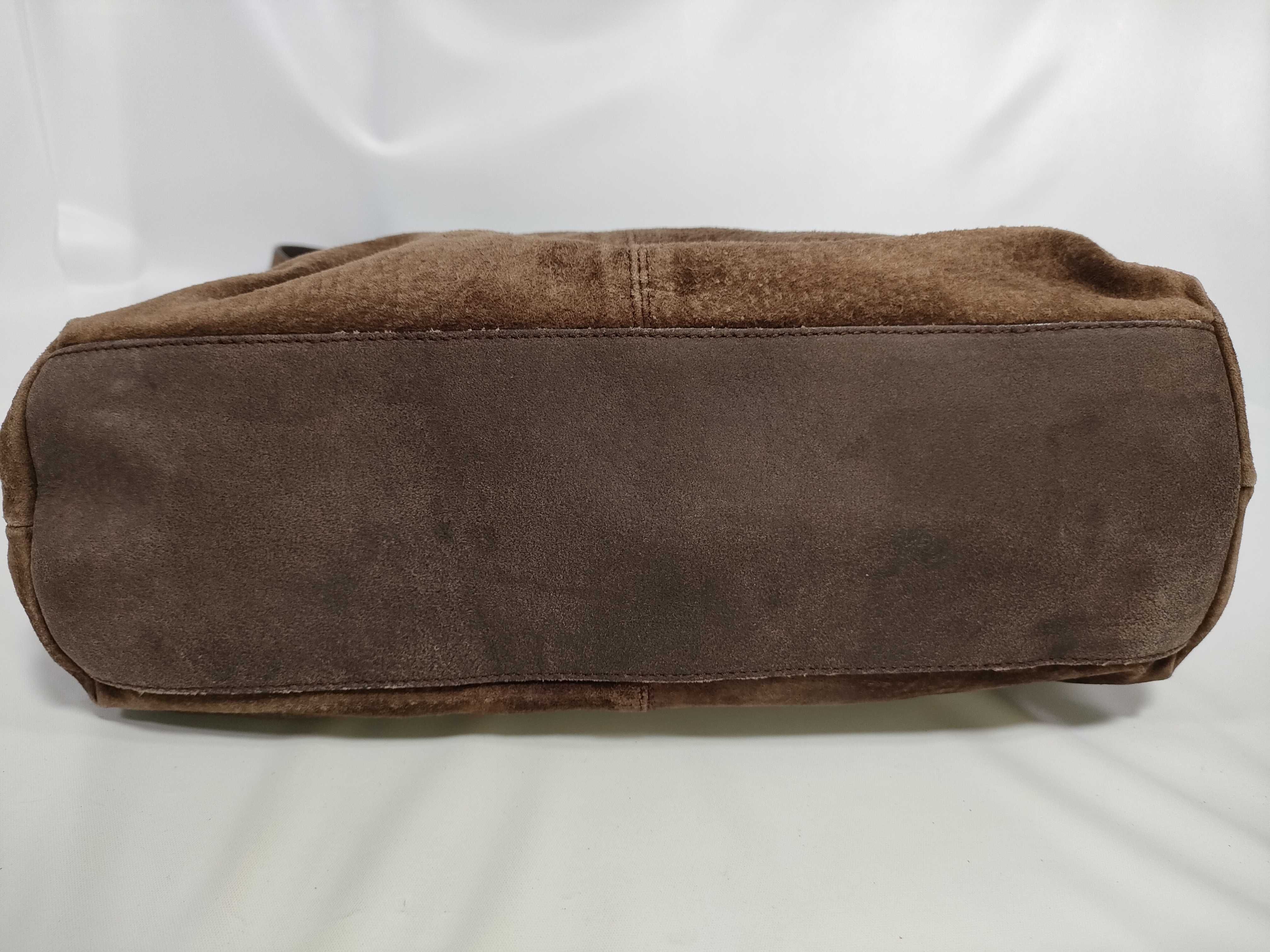 Suede x Leather Tote Bag — view 7