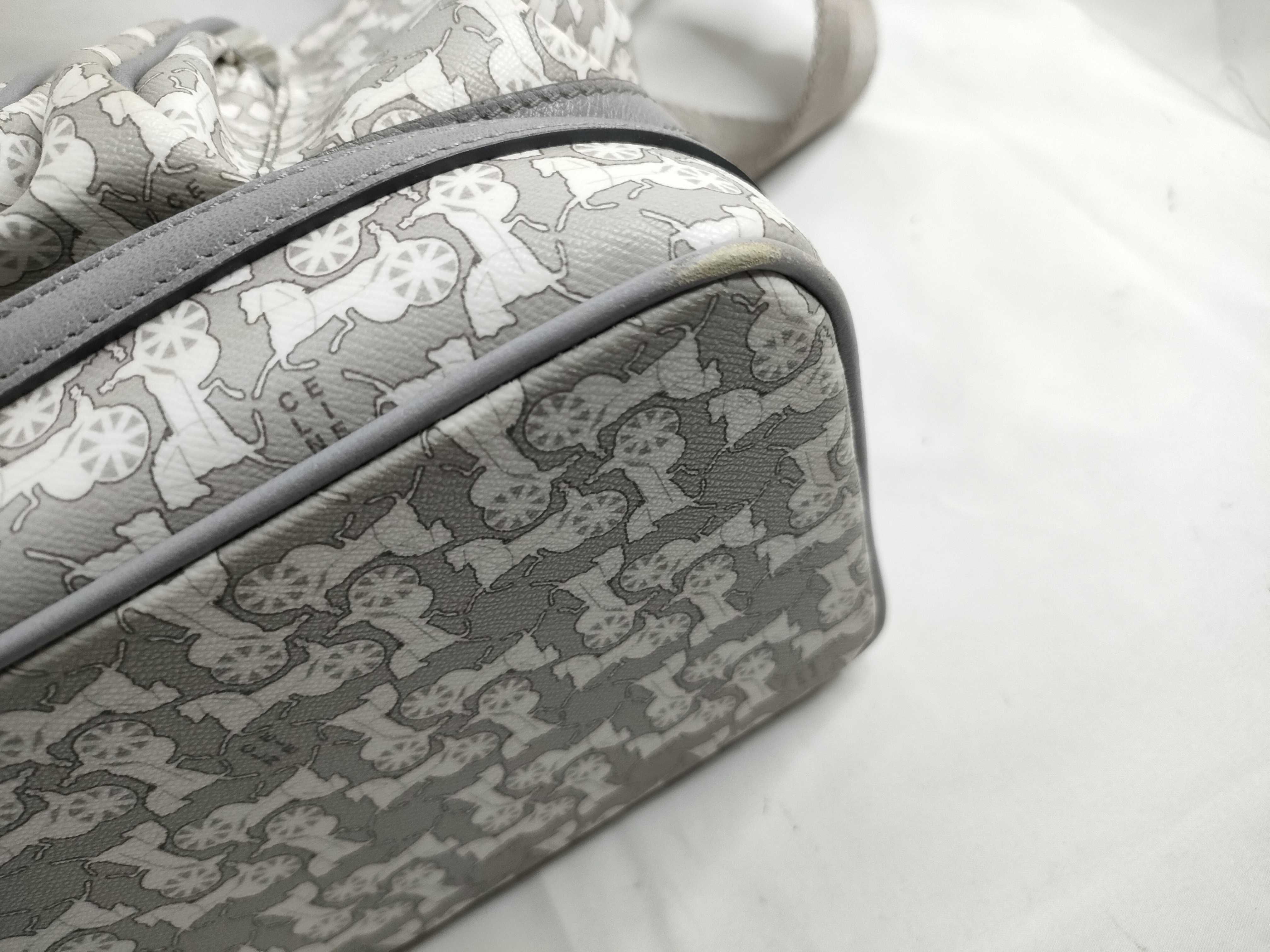 Sulky PVC Leather Shoulder Bag (Gray) — view 5